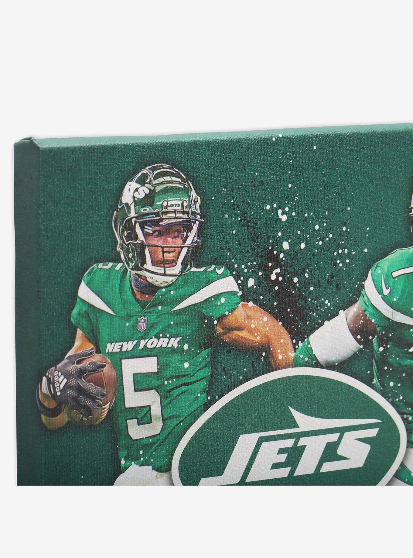 NFL New York Jets Garrett Wilson & Sauce Gardner Painterly Splash Canvas Wall Decor, , hi-res