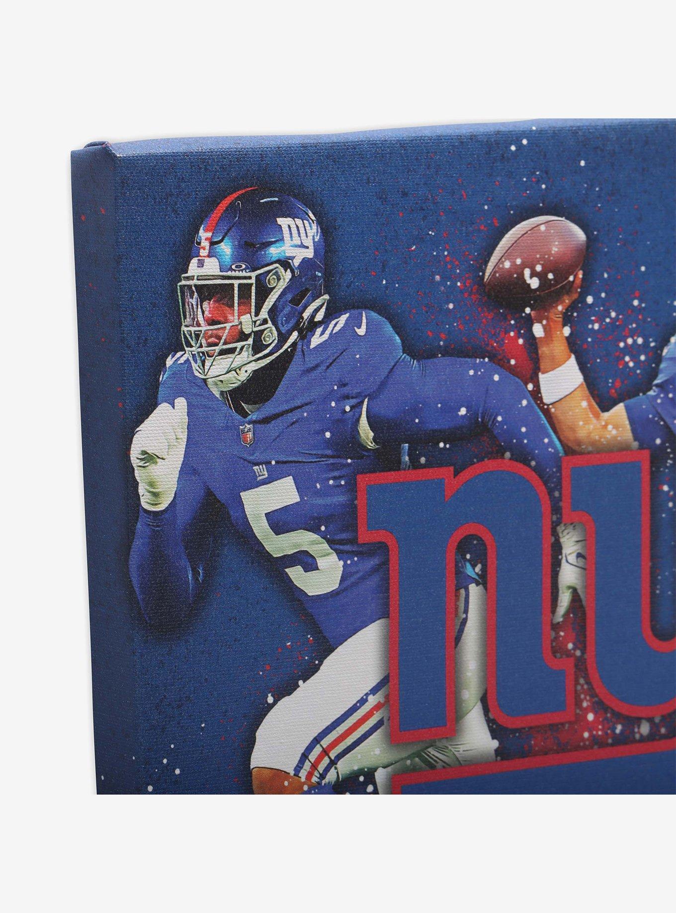 NFL New York Giants Kayvon Thibodeaux & Daniel Jones Painterly Splash Canvas Wall Decor, , hi-res