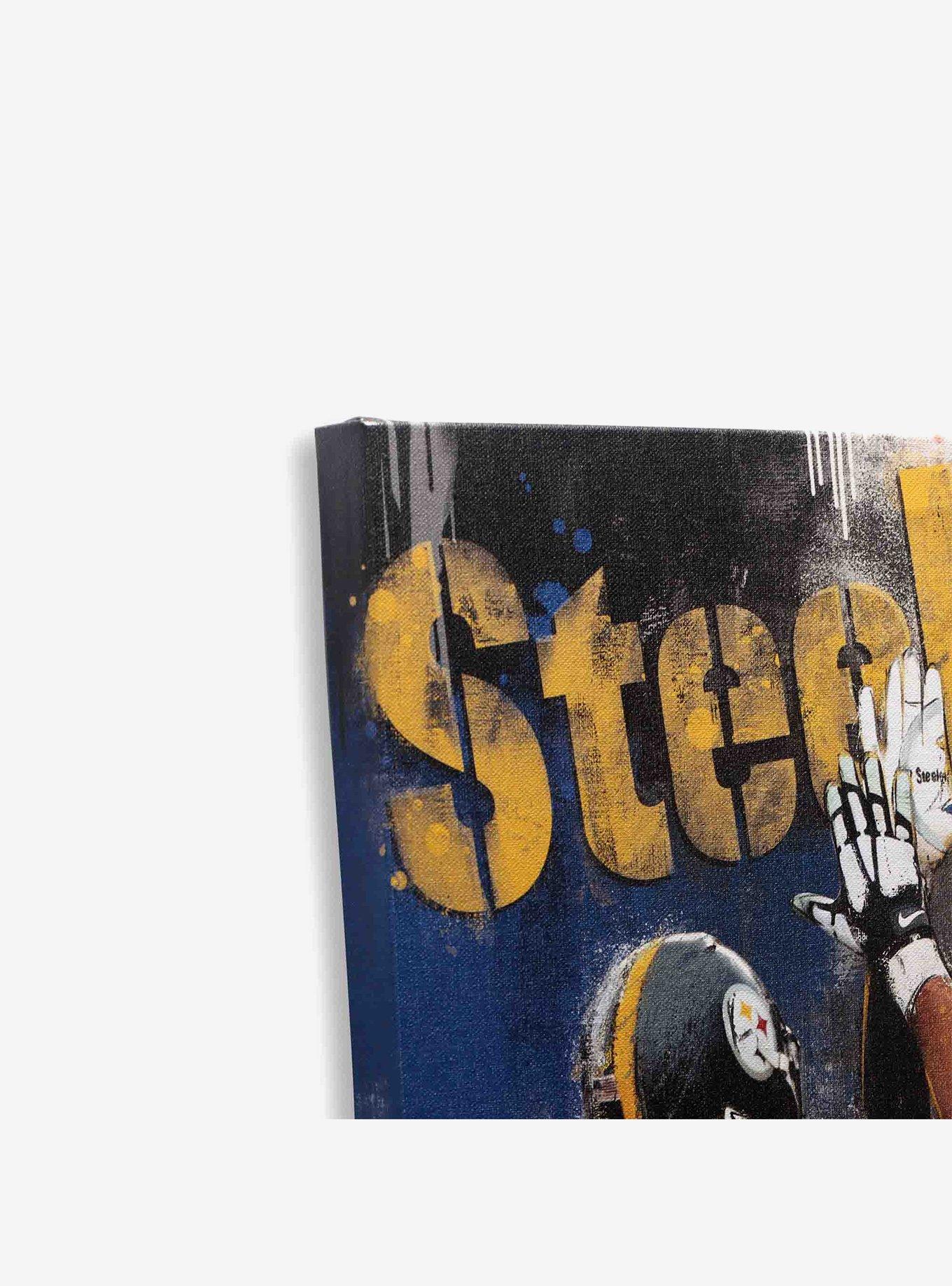 NFL Pittsburgh Steelers Cameron Heyward & T.J. Watt Painterly Graffiti Canvas Wall Decor, , hi-res