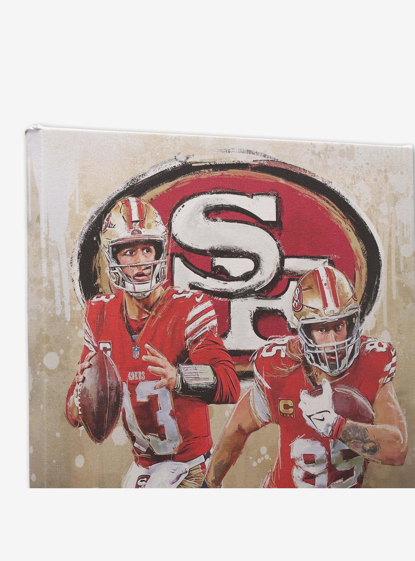 NFL San Francisco 49ers Brock Purdy & George Kittle Painterly Graffiti Canvas Wall Decor, , hi-res
