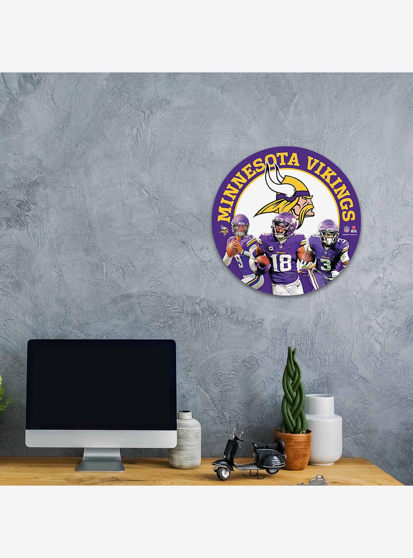 NFL Minnesota Vikings Round Wall Sign, , hi-res