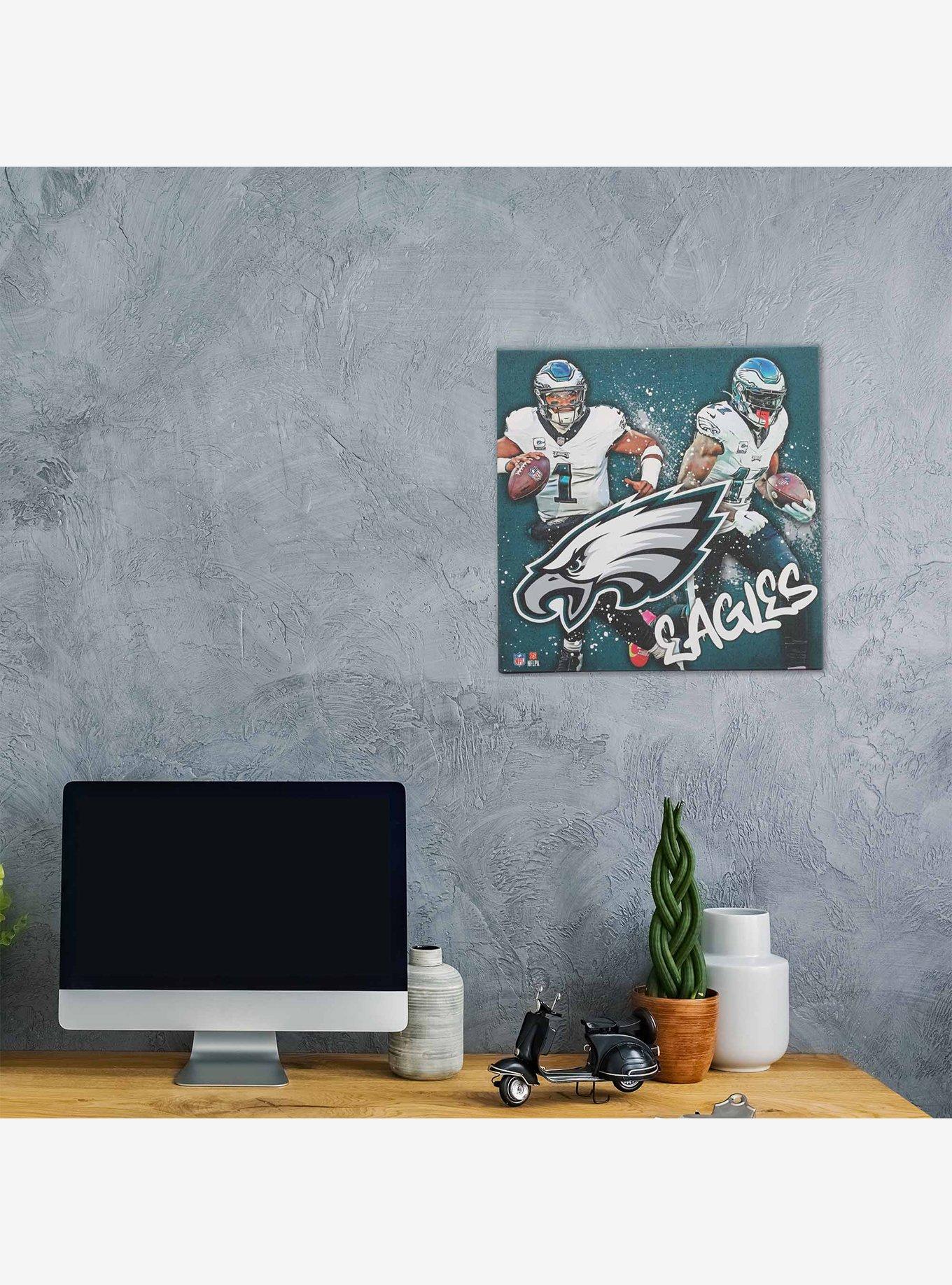 NFL Philadelphia Eagles Jalen Hurts & A.J. Brown Painterly Splash Canvas Wall Decor, , hi-res