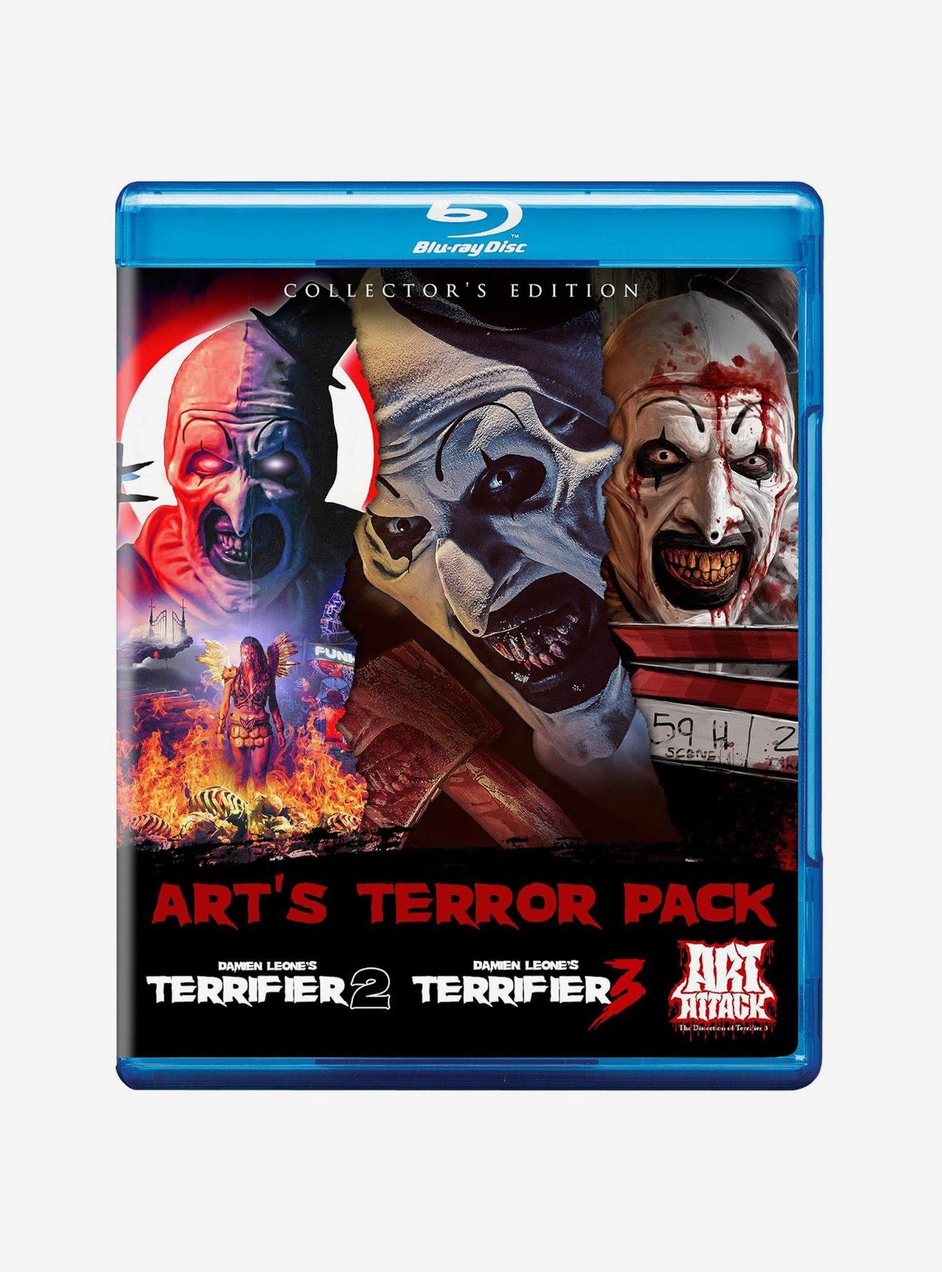 Art's Terror Pack: Terrifier 2 / Terrifier 3 / Art Attack: The Dissection of Terrifier 3 Blu-Ray, , hi-res