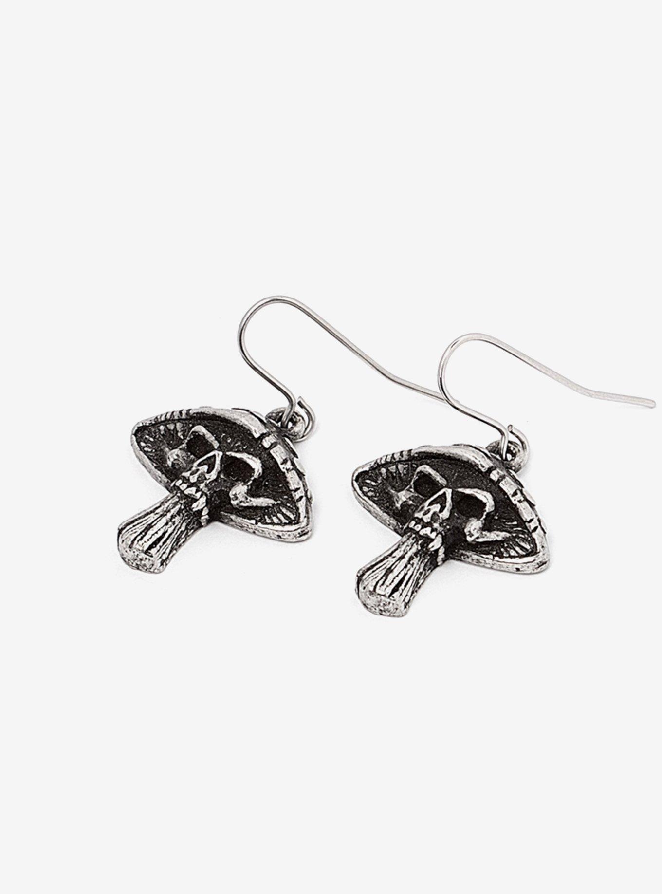 Death Cap Mushroom Earrings, , hi-res