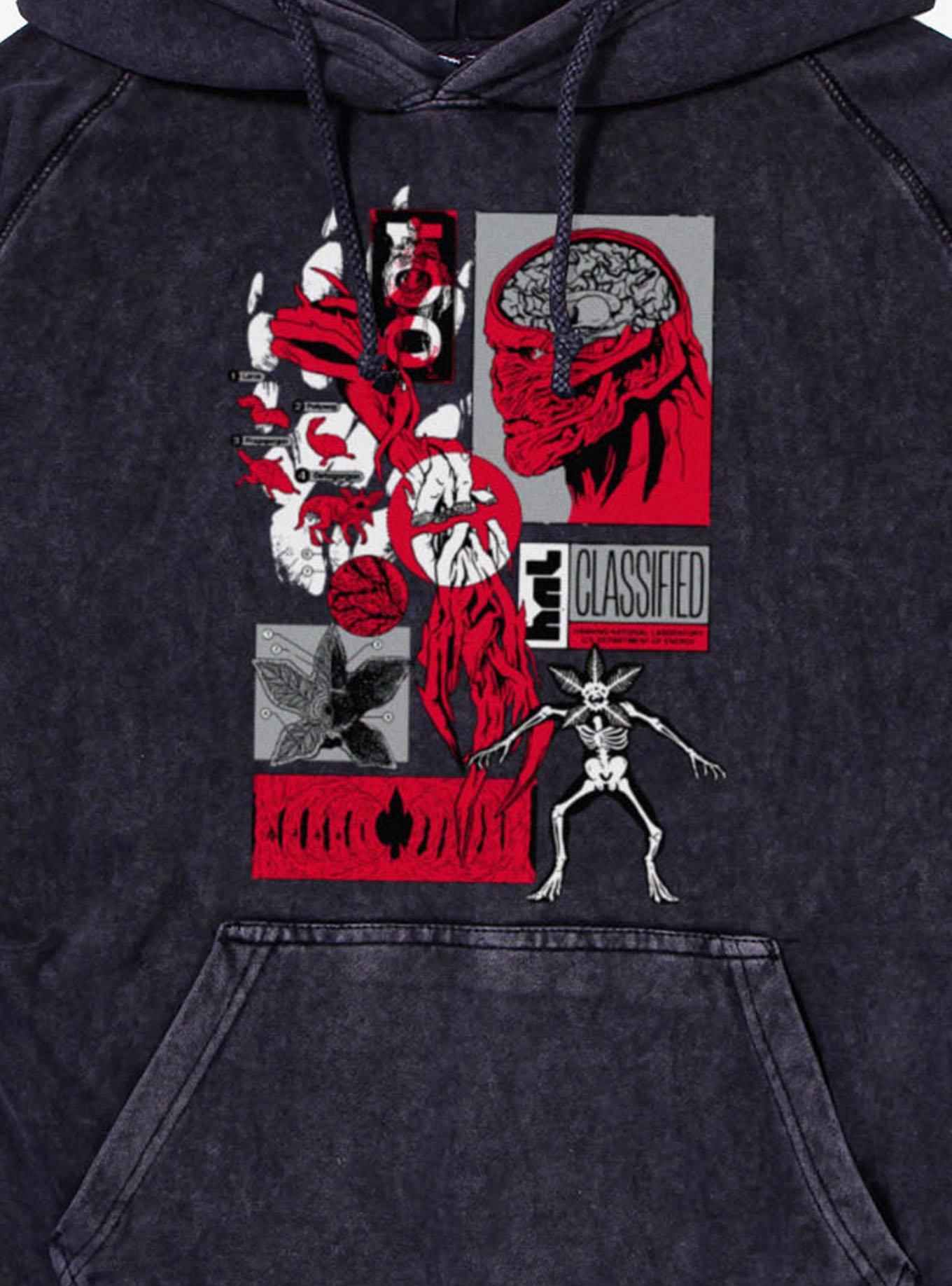 Stranger Things Demogorgon Anatomy Hoodie, VINTAGE BLACK, alternate