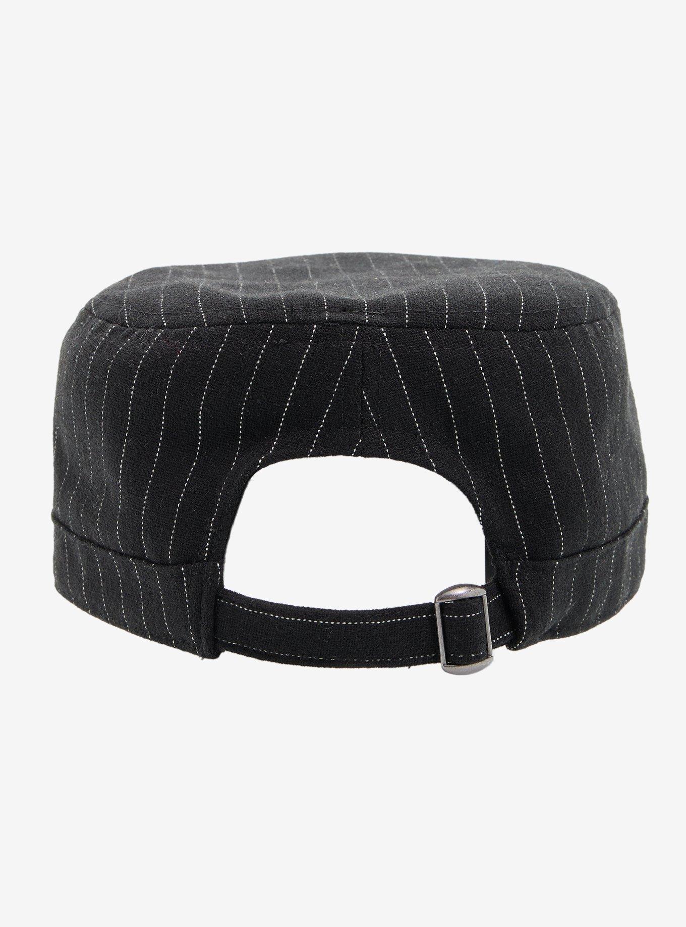 Pinstripe Filigree Grommet Cadet Hat, , alternate - view 3