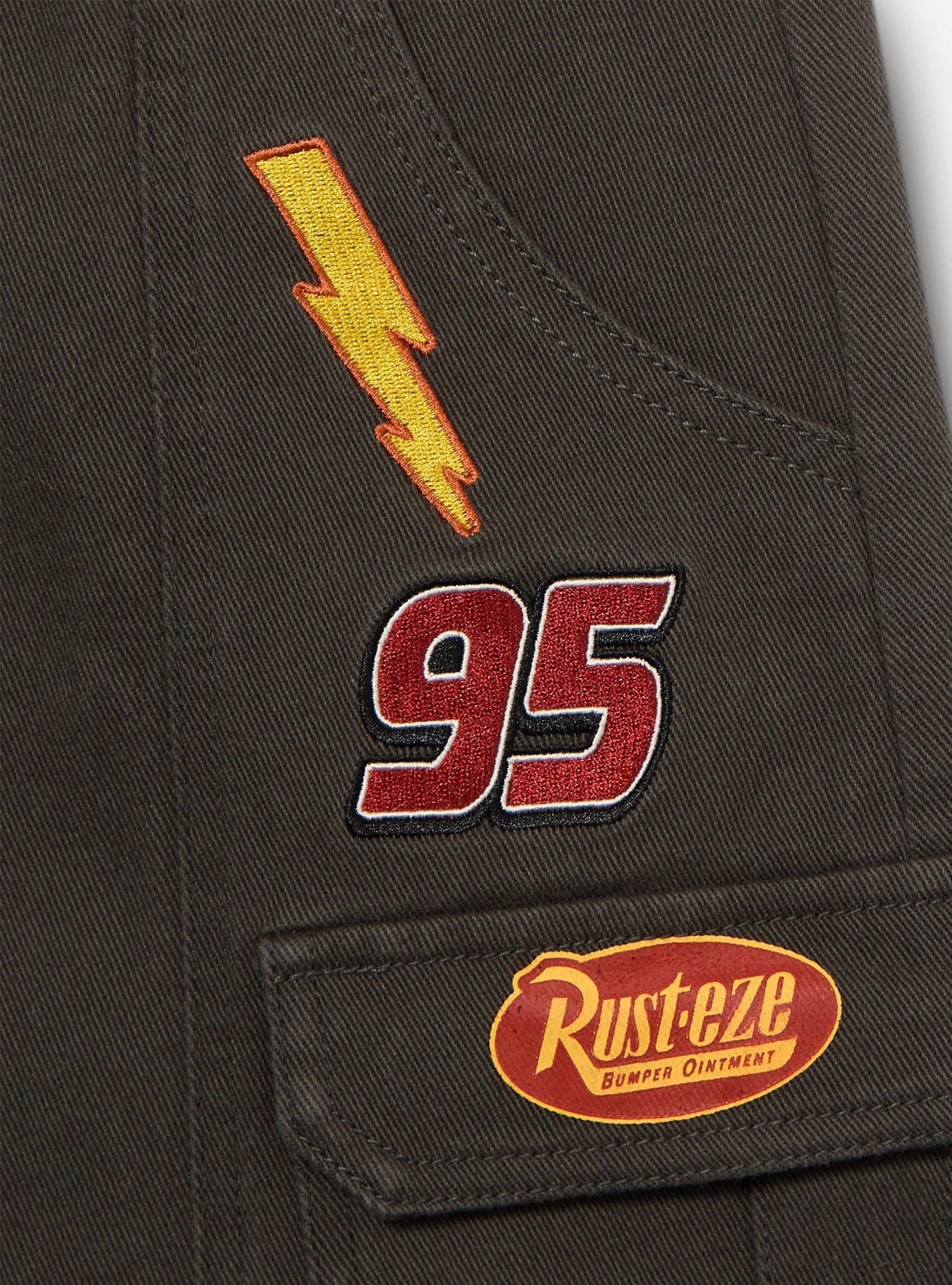 Disney Pixar Cars Lightning McQueen Patches Cargo Skirt - BoxLunch Exclusive, BLACK, alternate