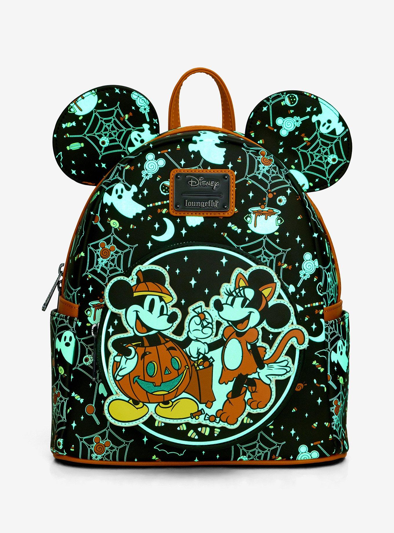 Loungefly Disney Mickey & Minnie Halloween Costumes Glow-in-the-Dark Mini Backpack - BoxLunch Exclusive, , hi-res
