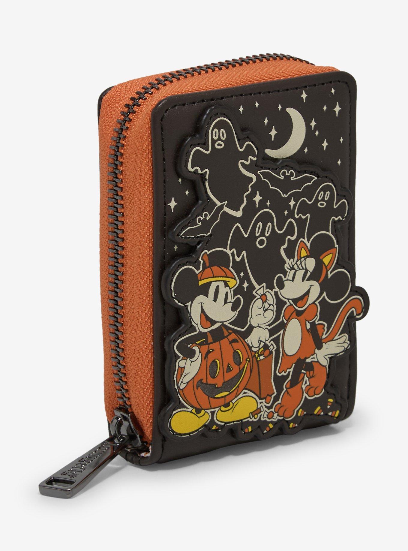 Loungefly Disney Mickey & Minnie Halloween Costumes Glow-in-the-Dark Accordion Wallet - BoxLunch Exclusive, , alternate - view 3