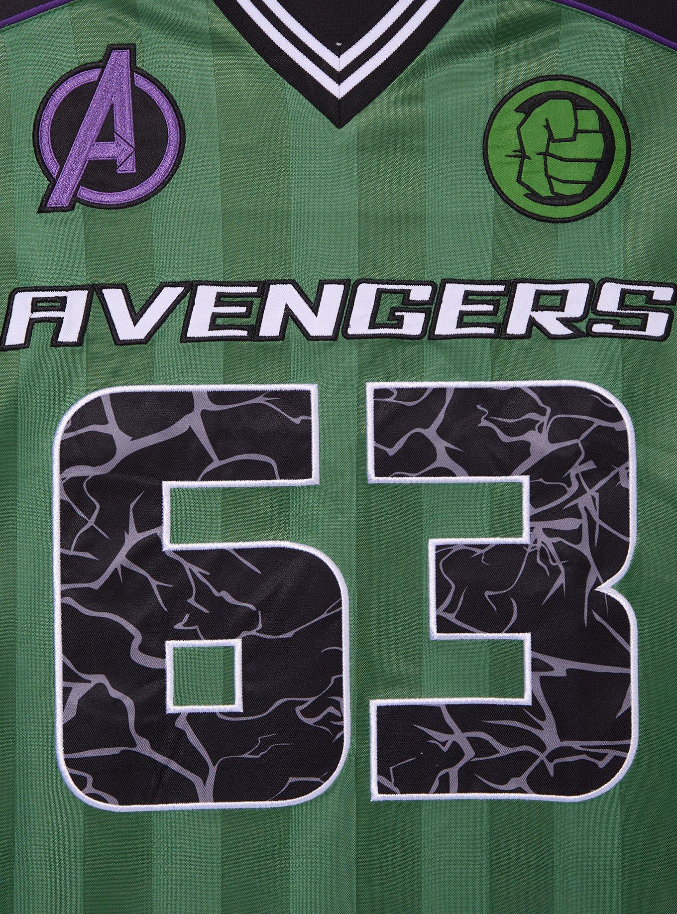 Marvel Avengers Hulk Football Jersey  &mdash; BoxLunch Exclusive, GREEN, alternate - view 3