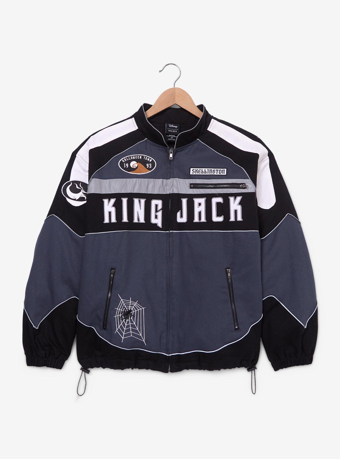 Disney The Nightmare Before Christmas Jack Sekllington Moto Jacket - BoxLunch Exclusive, BLACK, alternate - view 3