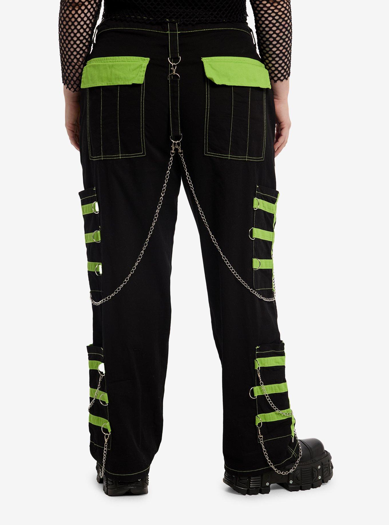 Social Collision Neon Biohazard Carpenter Pants Plus Size, , hi-res