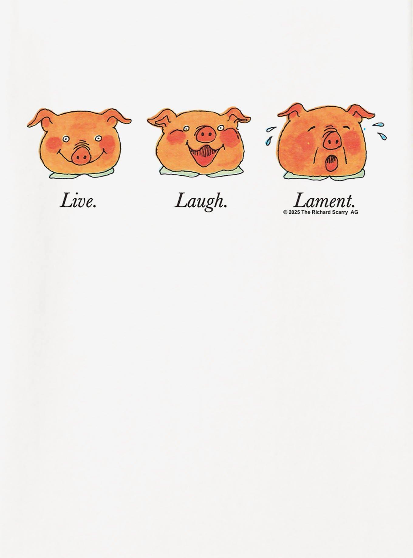 Richard Scarry Live, Laugh, Lament Pigs T-Shirt