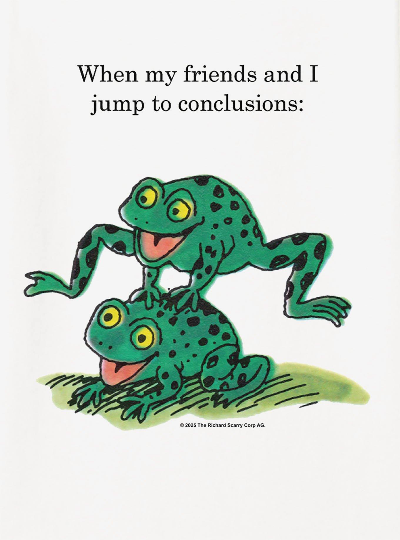 Richard Scarry Jump To Conclusions Frogs T-Shirt