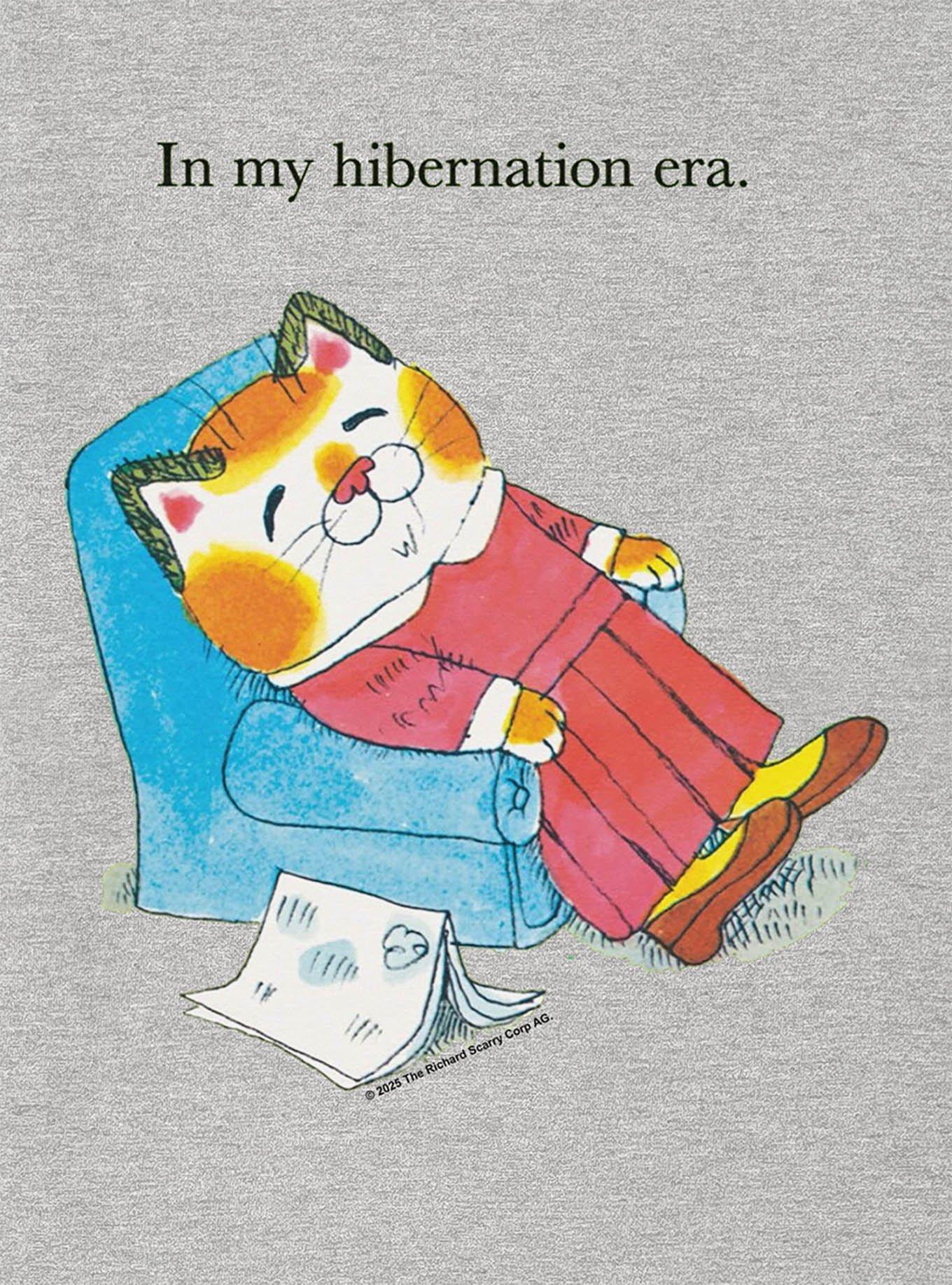Richard Scarry In My Hibernation Era Cat T-Shirt, , hi-res