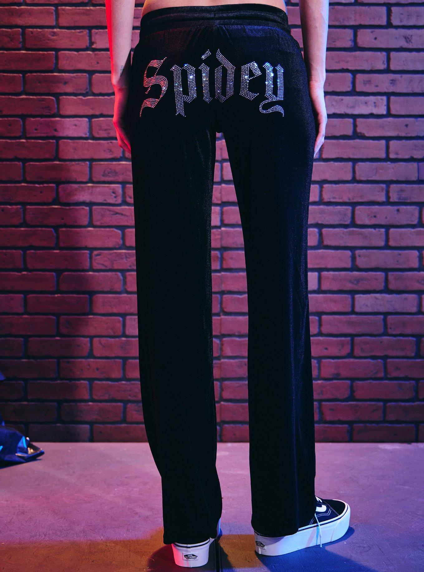 Her Universe Marvel Spider-Man: Brand New Day Spidey Velvet Girls Lounge Pants, MULTI, alternate - view 3