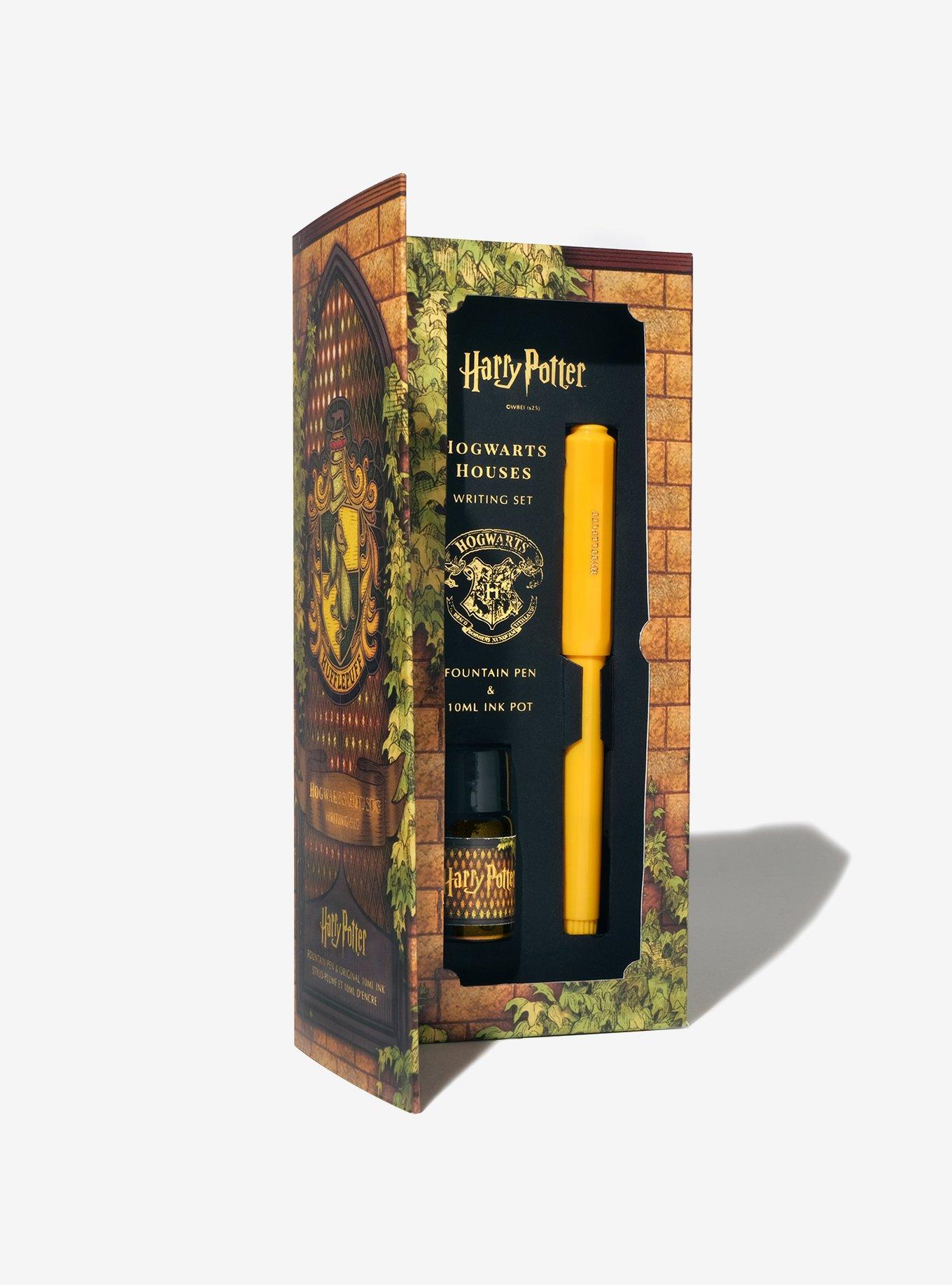 Harry Potter Hufflepuff Fountain Pen & Ink Pot Set, , alternate