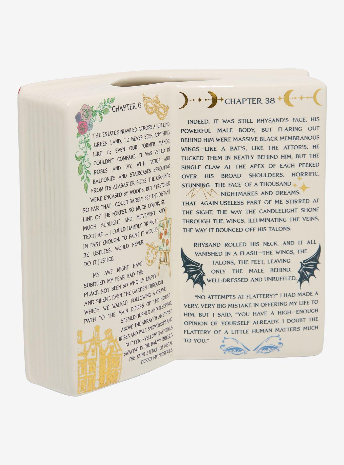 A Court of Thorns and Roses Open Book Figural Vase, , alternate - view 4
