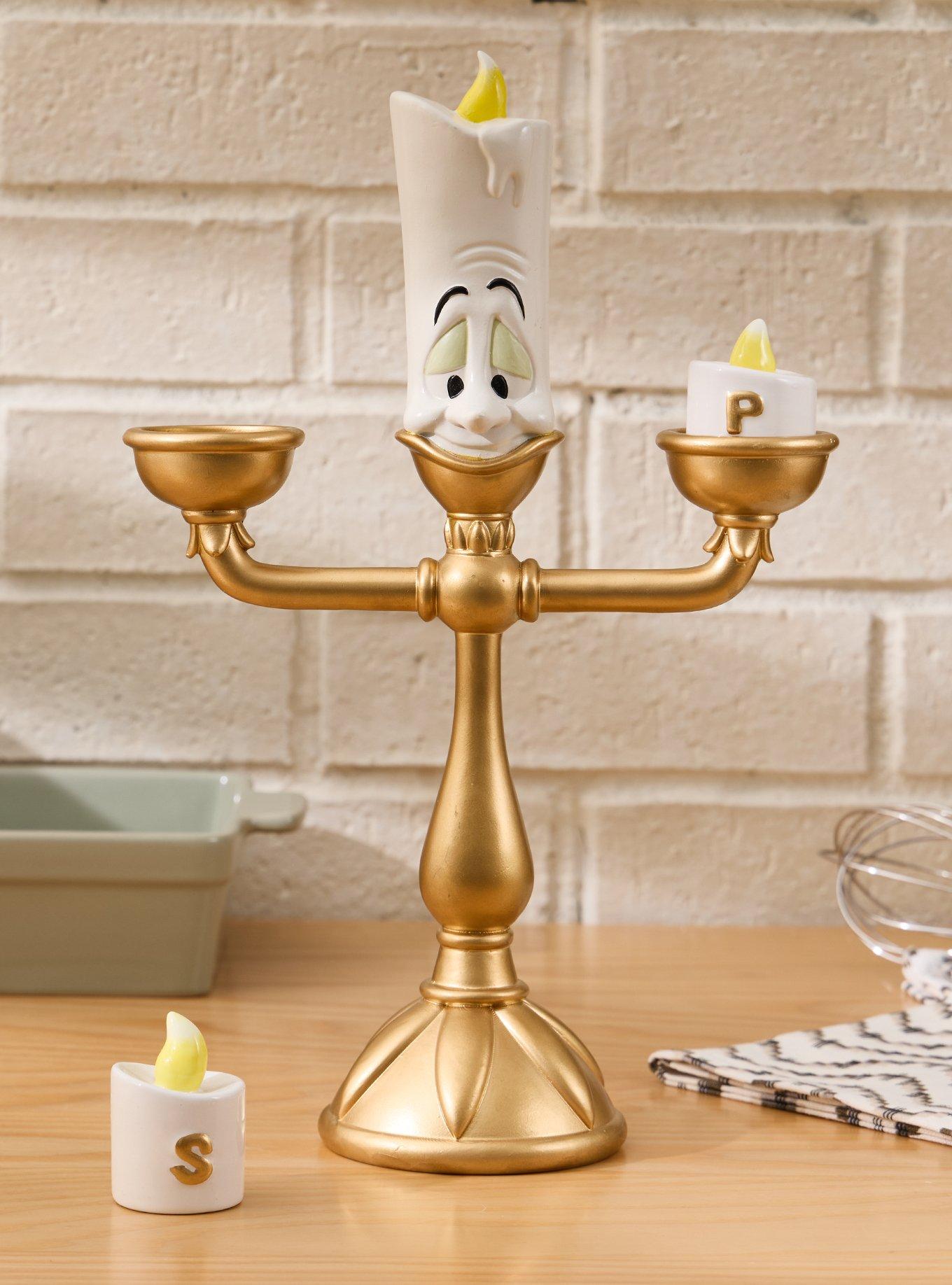 Disney Beauty and The Beast Lumiere Figural Salt & Pepper Shaker Set - BoxLunch Exclusive, , hi-res