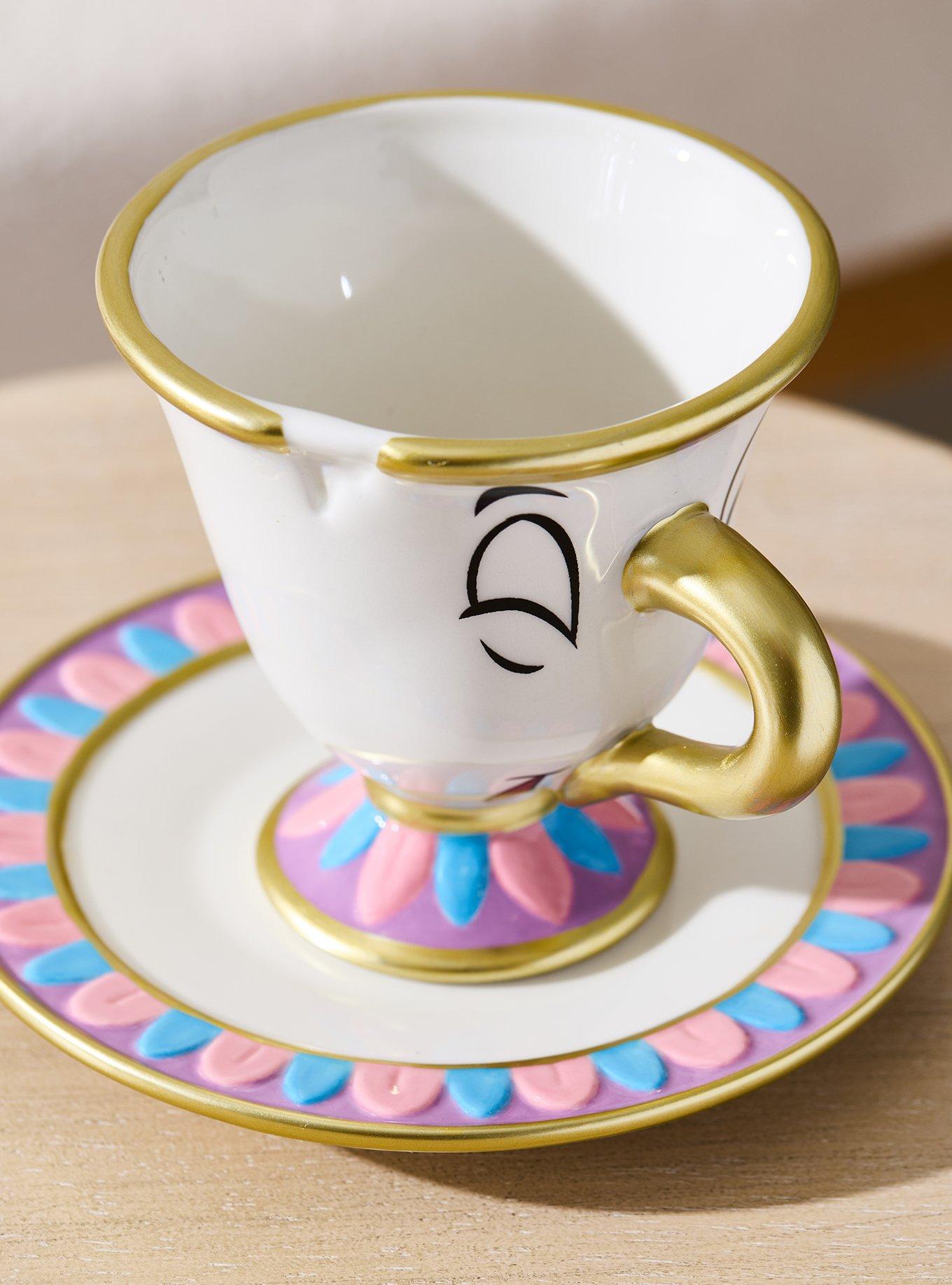 Disney Beauty and The Beast Chip Teacup & Saucer Set - BoxLunch Exclusive