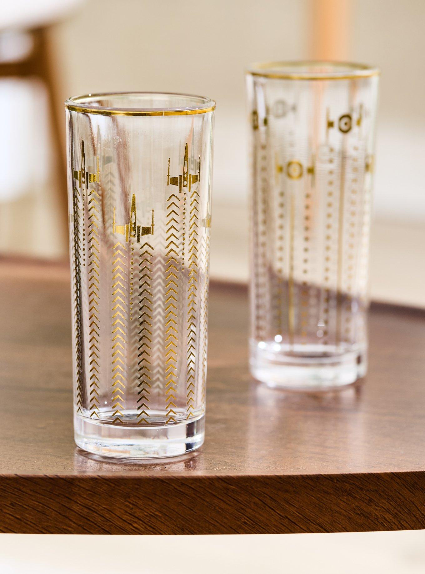 Star Wars Ships Gold Drinking Glass Set - BoxLunch Exclusive