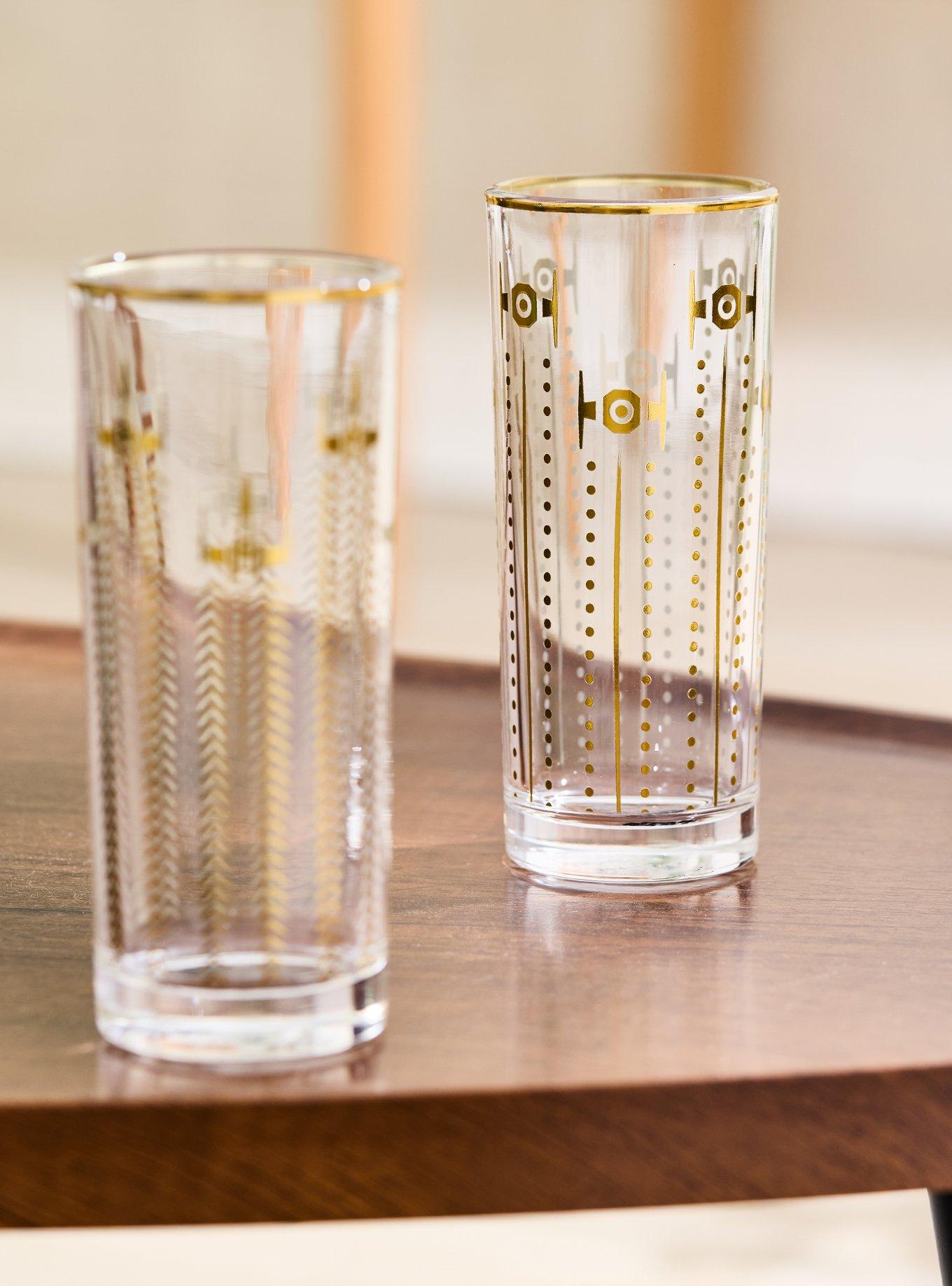 Star Wars Ships Gold Drinking Glass Set - BoxLunch Exclusive, , alternate - view 3