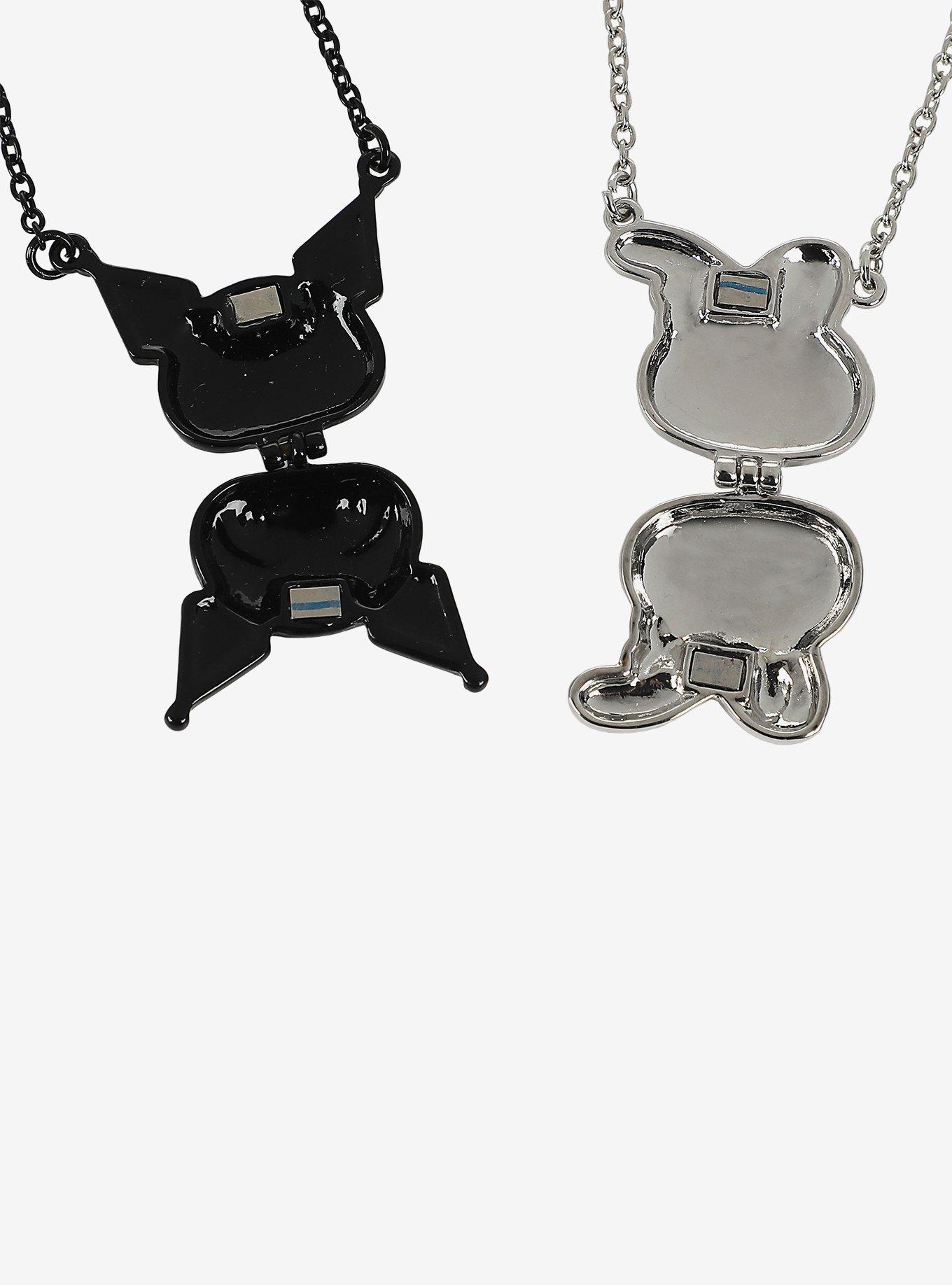 Kuromi & My Melody Locket Best Friend Necklace Set, , alternate