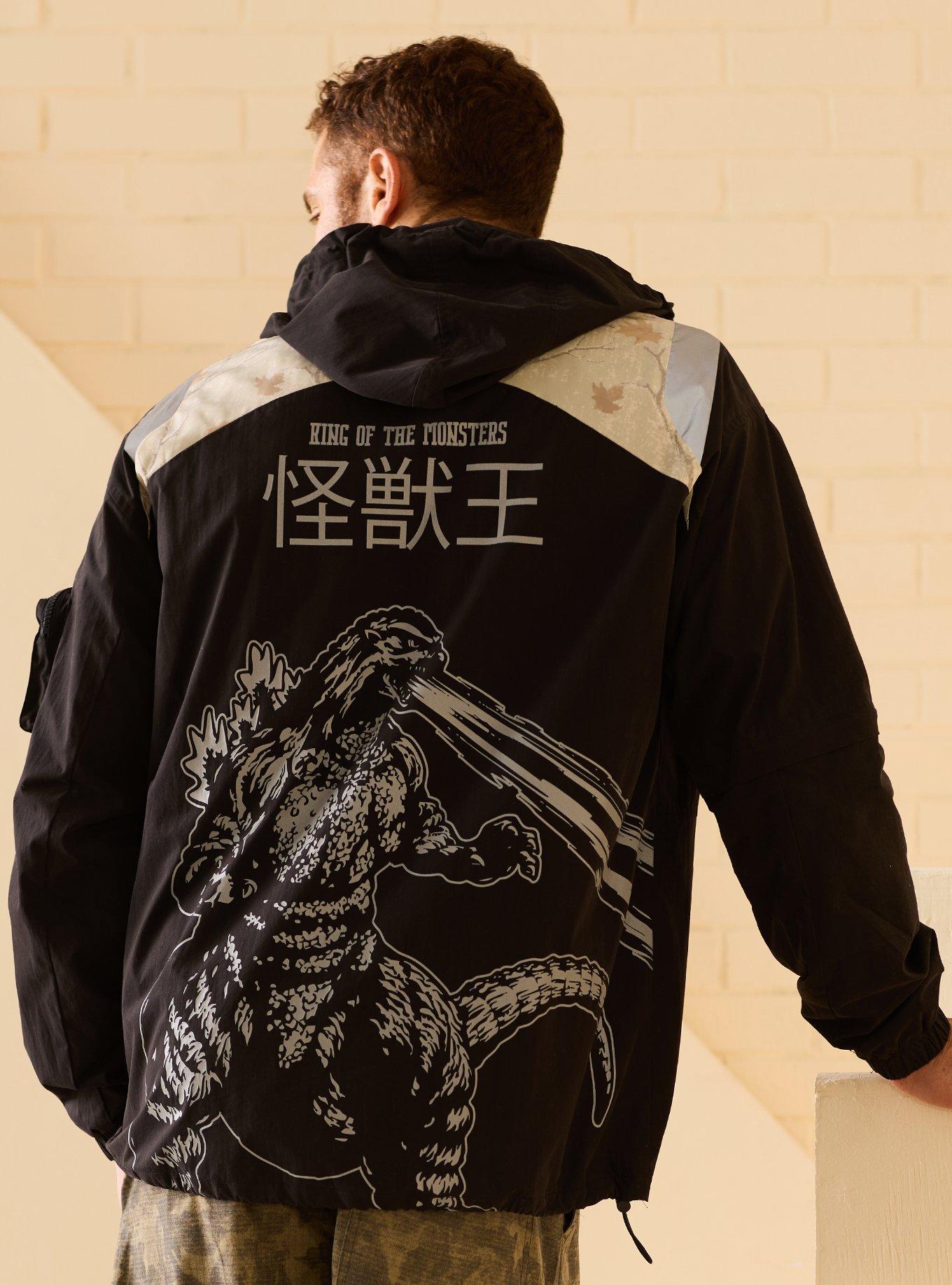 Godzilla Camo Windbreaker - BoxLunch Exclusive, , hi-res