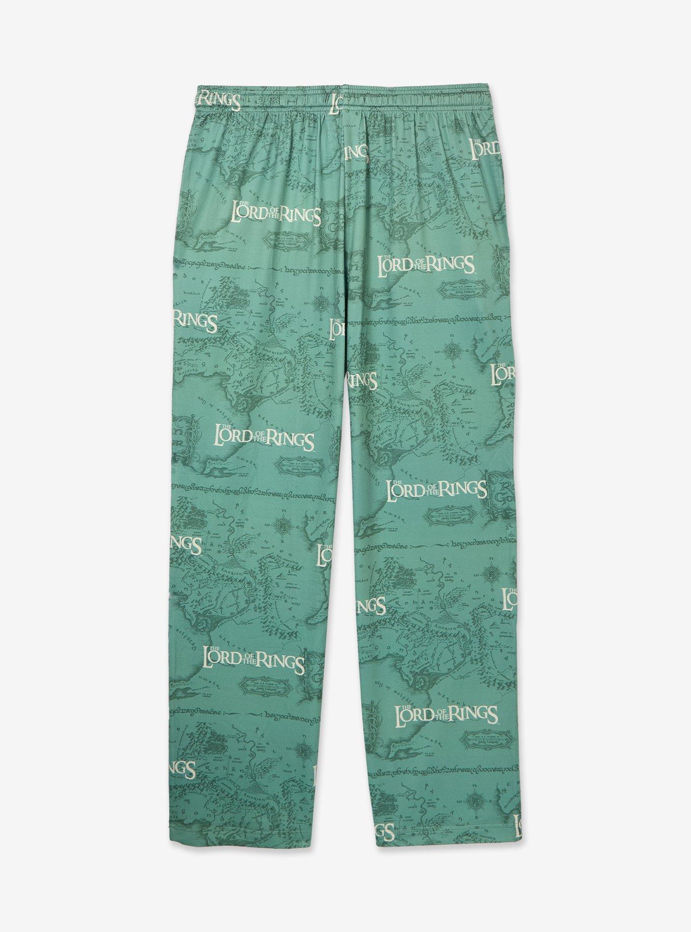 The Lord of the Rings Middle-earth Map Allover Print Sleep Pants &mdash; BoxLunch Exclusive, , hi-res