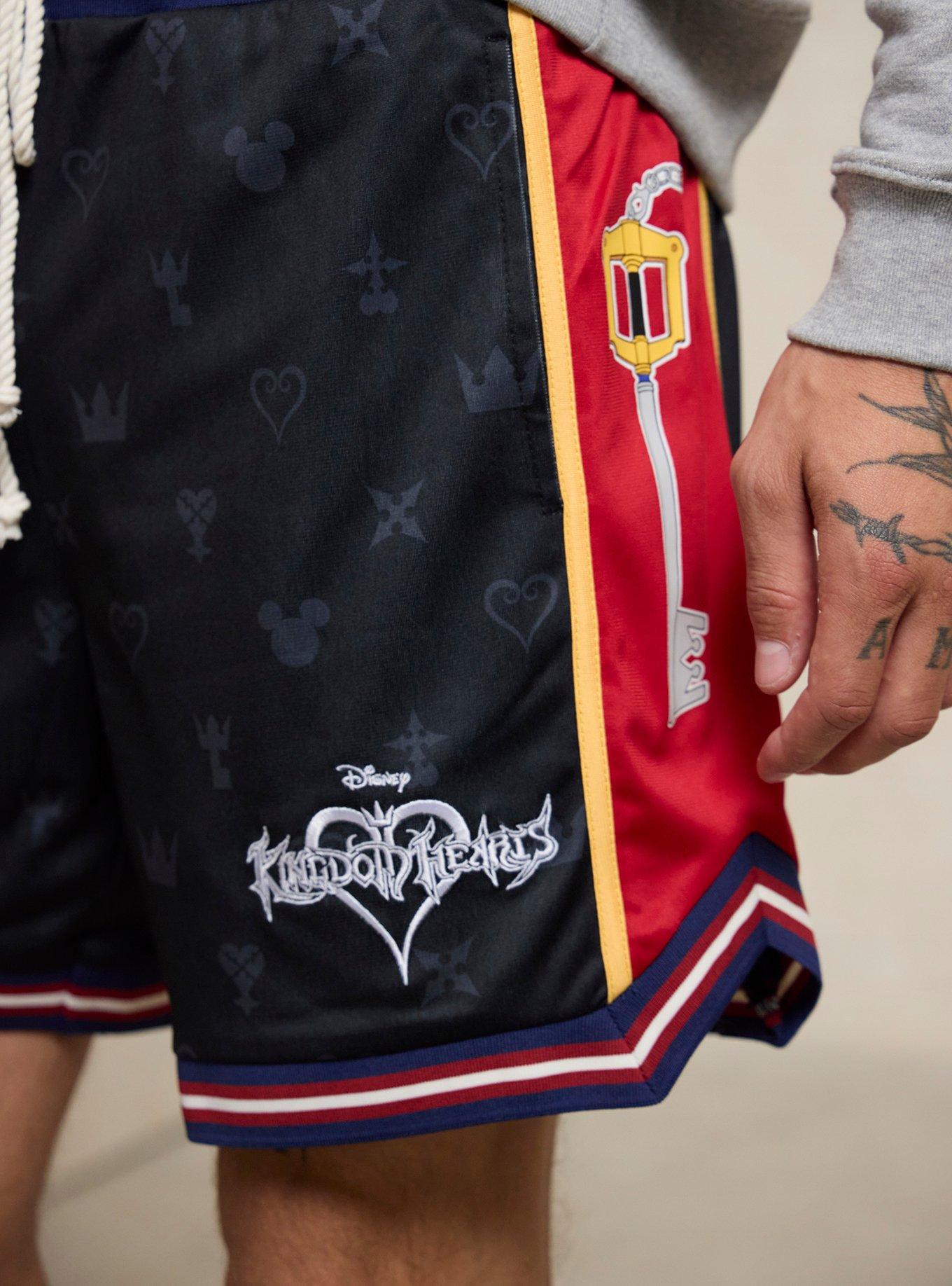 Disney Kingdom Hearts Sora Basketball Shorts - BoxLunch Exclusive, RED, alternate - view 4