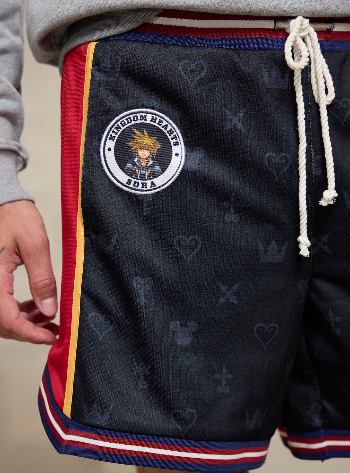 Disney Kingdom Hearts Sora Basketball Shorts - BoxLunch Exclusive, RED, alternate - view 5