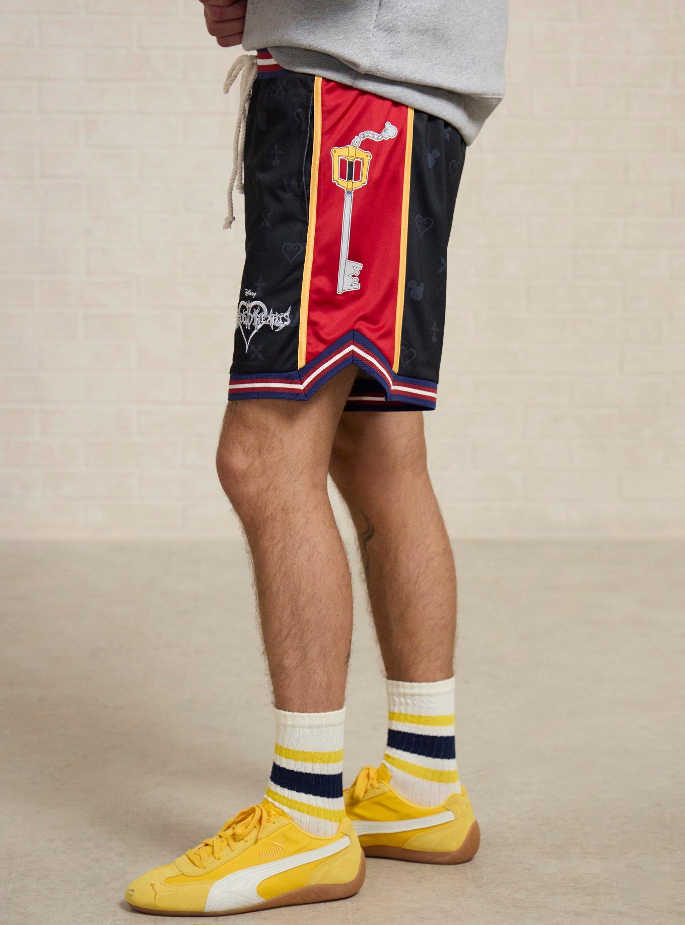 Disney Kingdom Hearts Sora Basketball Shorts - BoxLunch Exclusive, RED, alternate - view 6