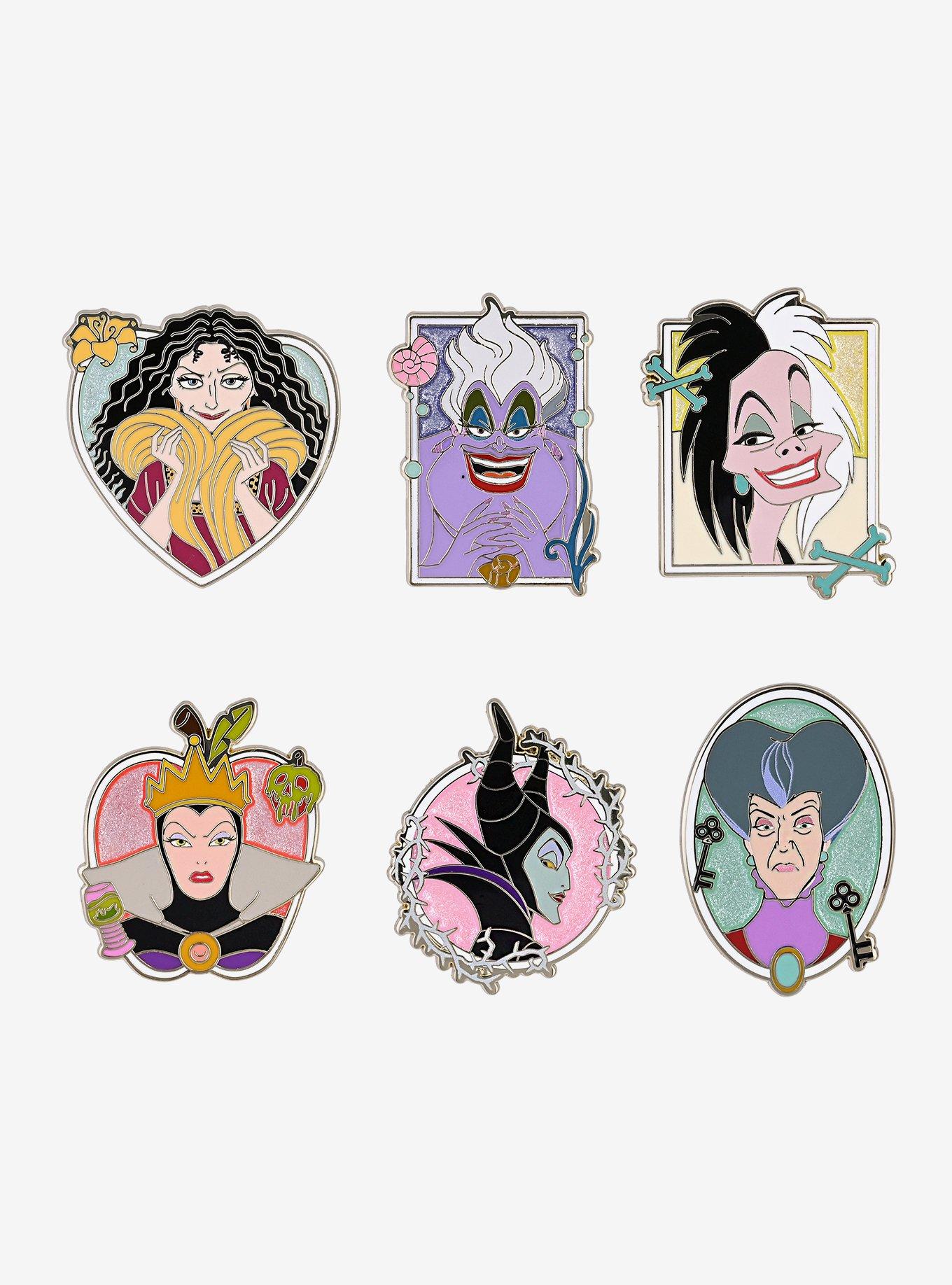 Disney Villains Portrait Blind Box Enamel Pin &mdash; BoxLunch Exclusive, , hi-res