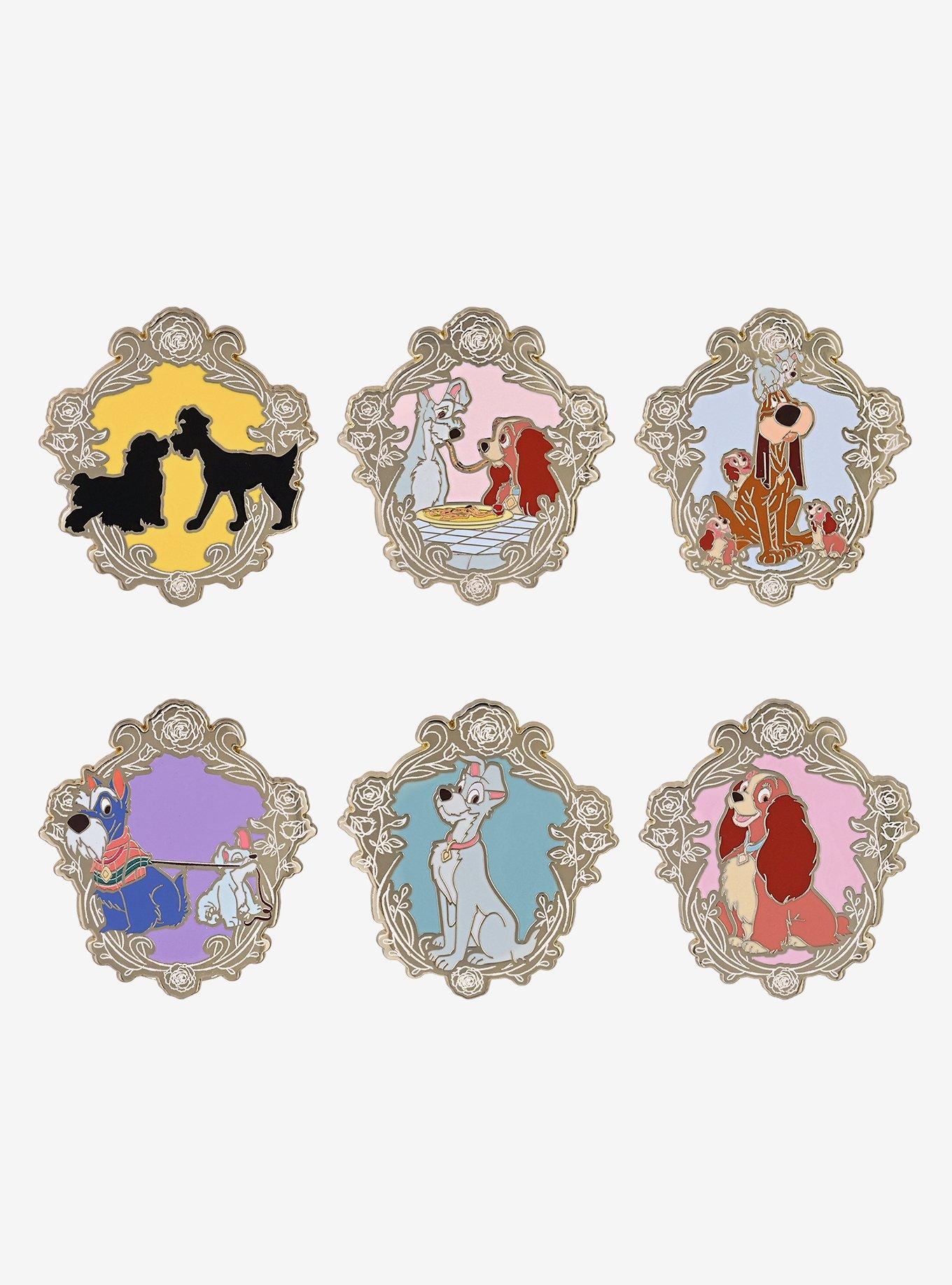 Disney Lady and the Tramp Portrait Blind Box Enamel Pin &mdash; BoxLunch Exclusive, , hi-res