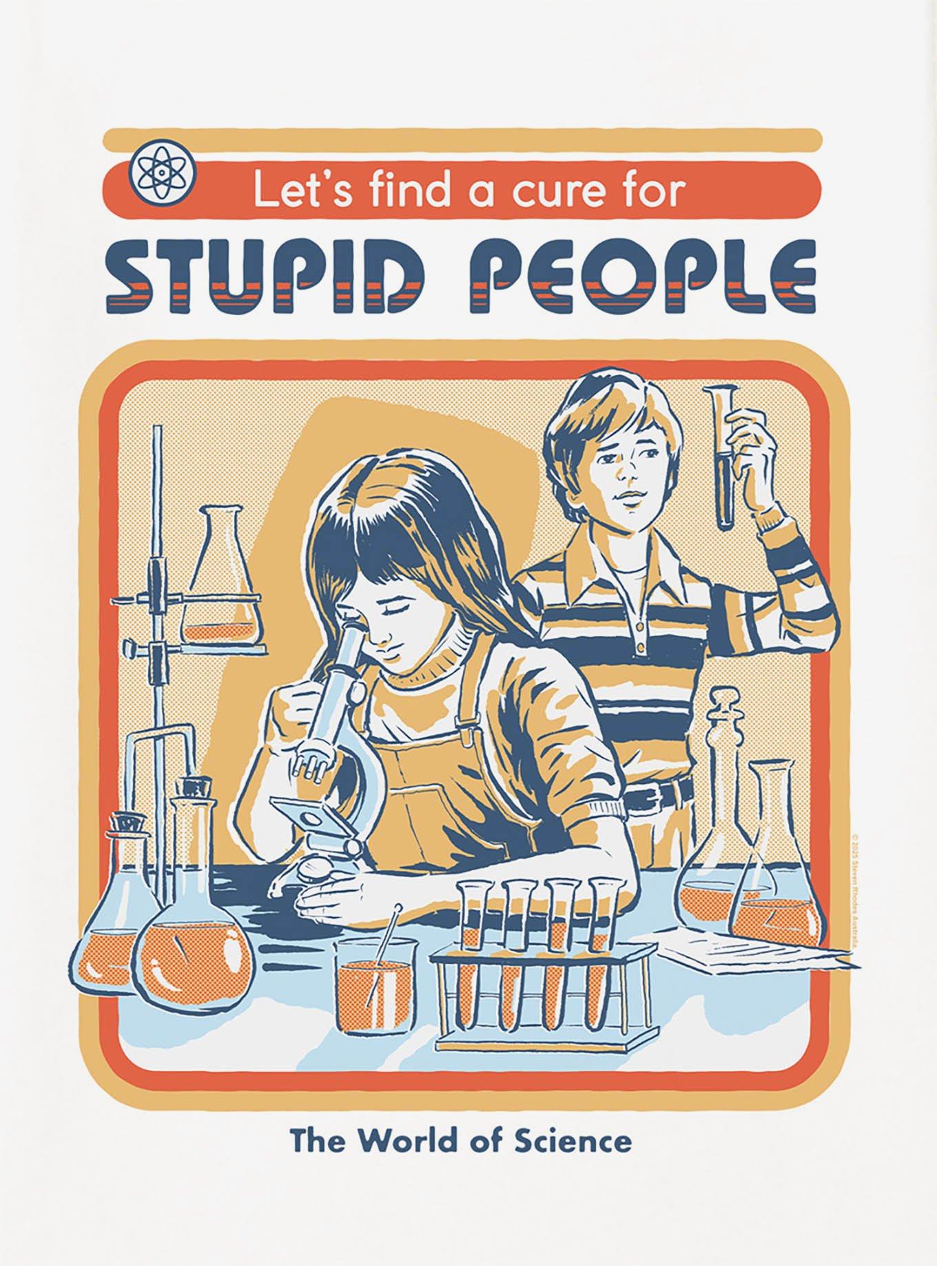 Steven Rhodes A Cure For Stupid People T-Shirt, , hi-res