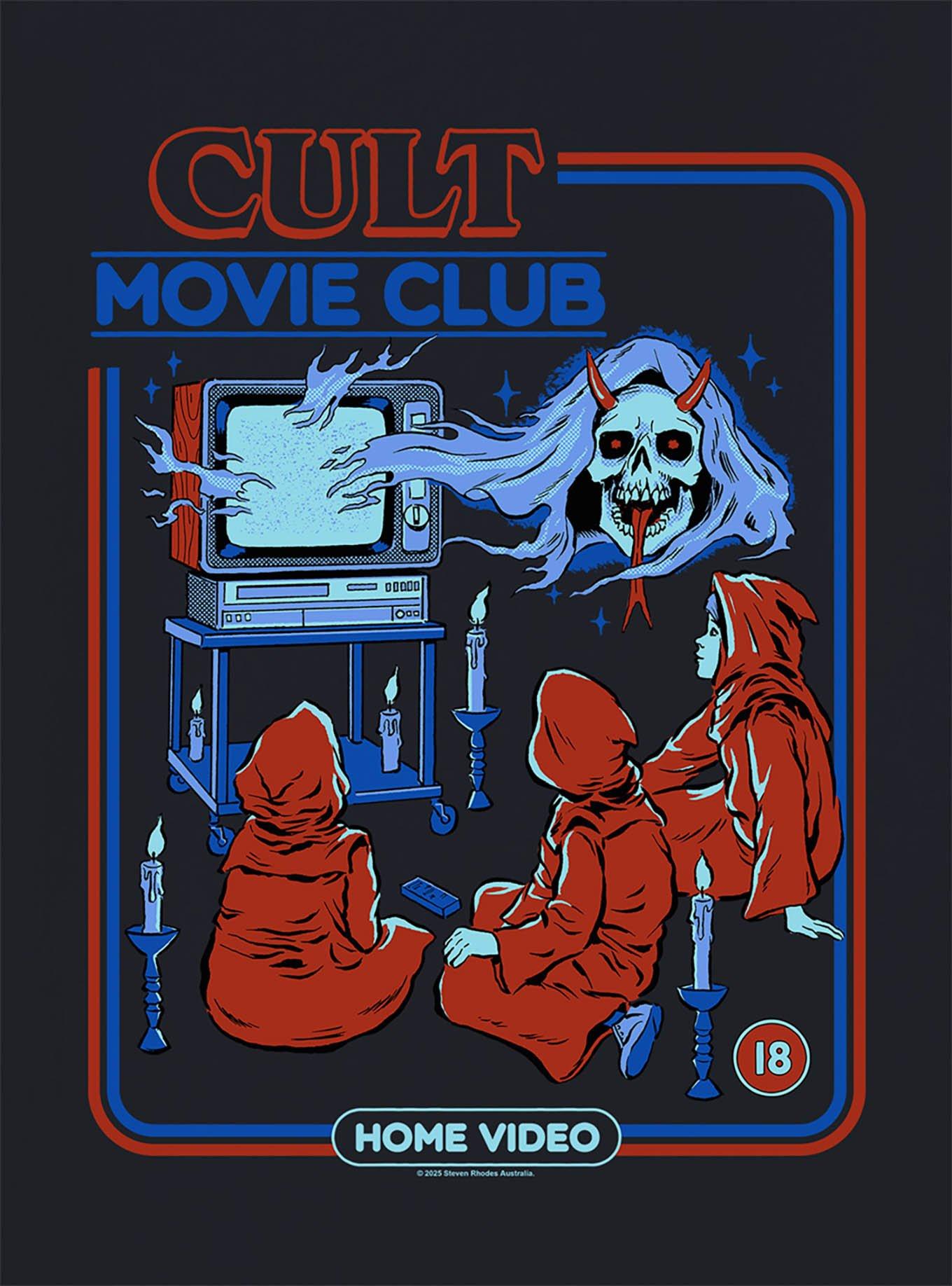 Steven Rhodes Cult Movie Club T-Shirt, , hi-res