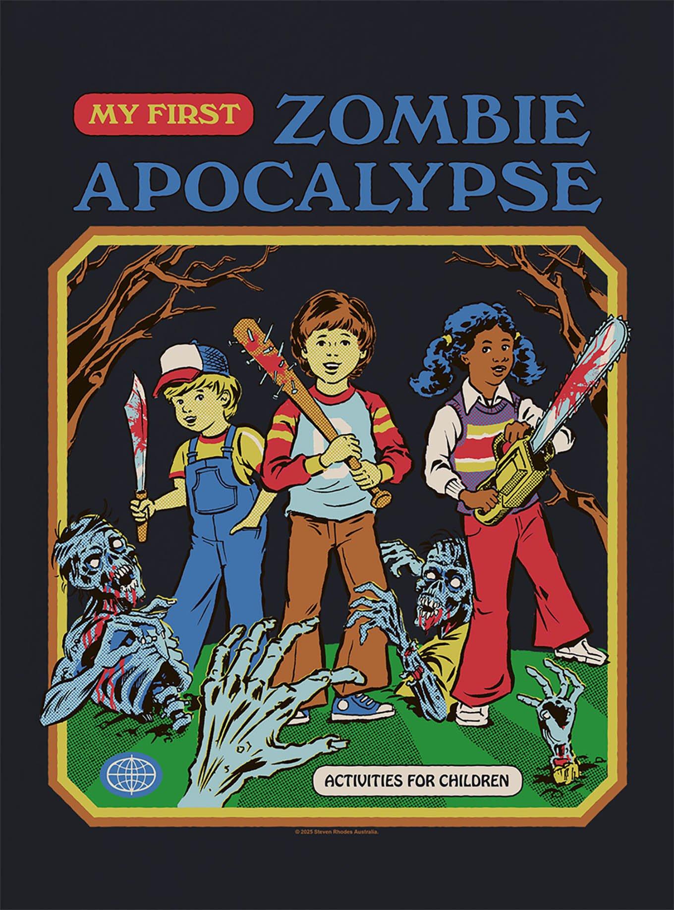 Steven Rhodes My First Zombie Apocalypse T-Shirt, , hi-res