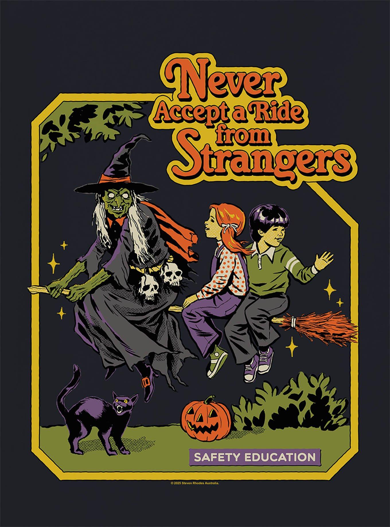 Steven Rhodes Never Accept A Ride T-Shirt, , hi-res