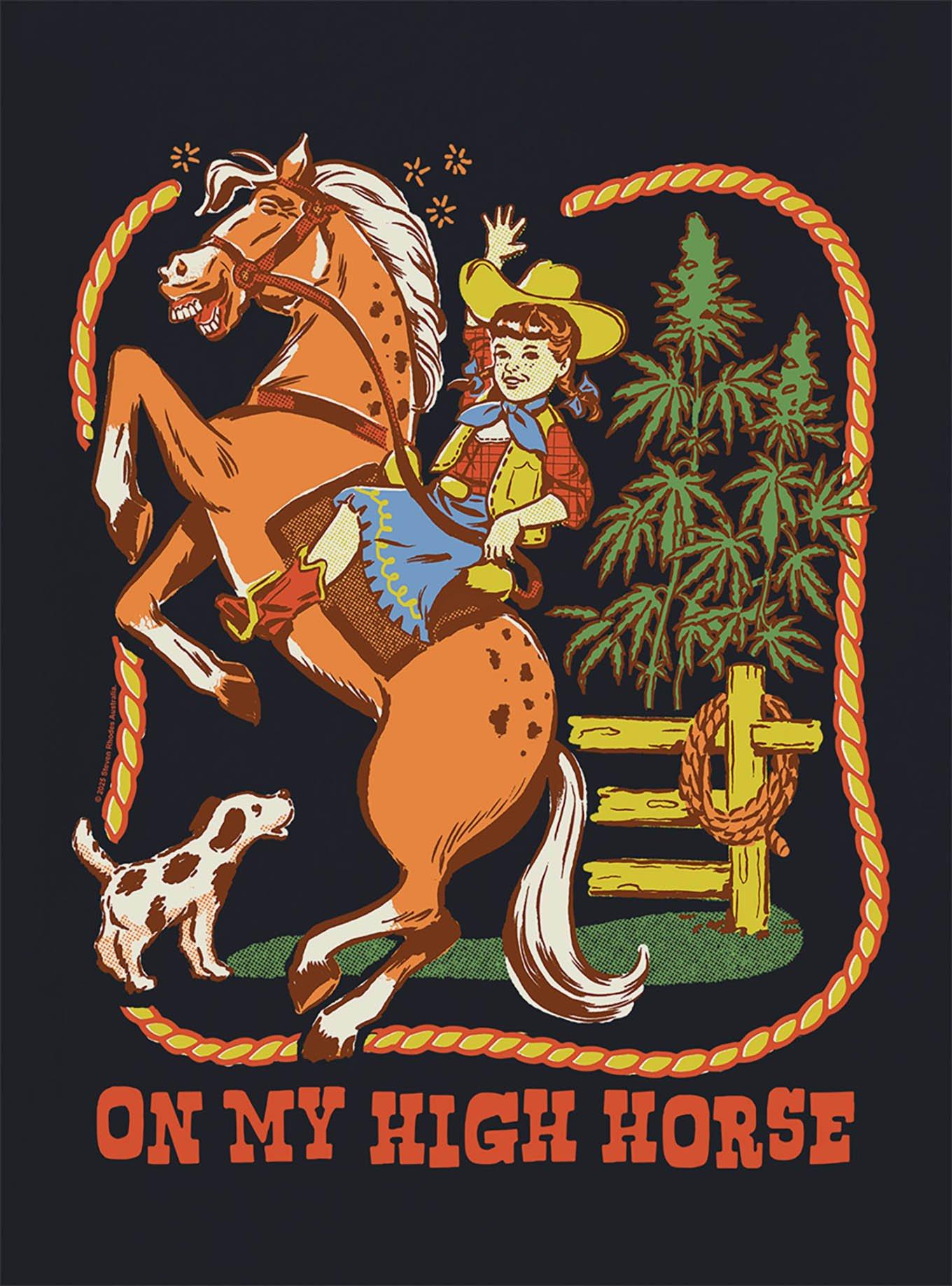 Steven Rhodes On My High Horse T-Shirt