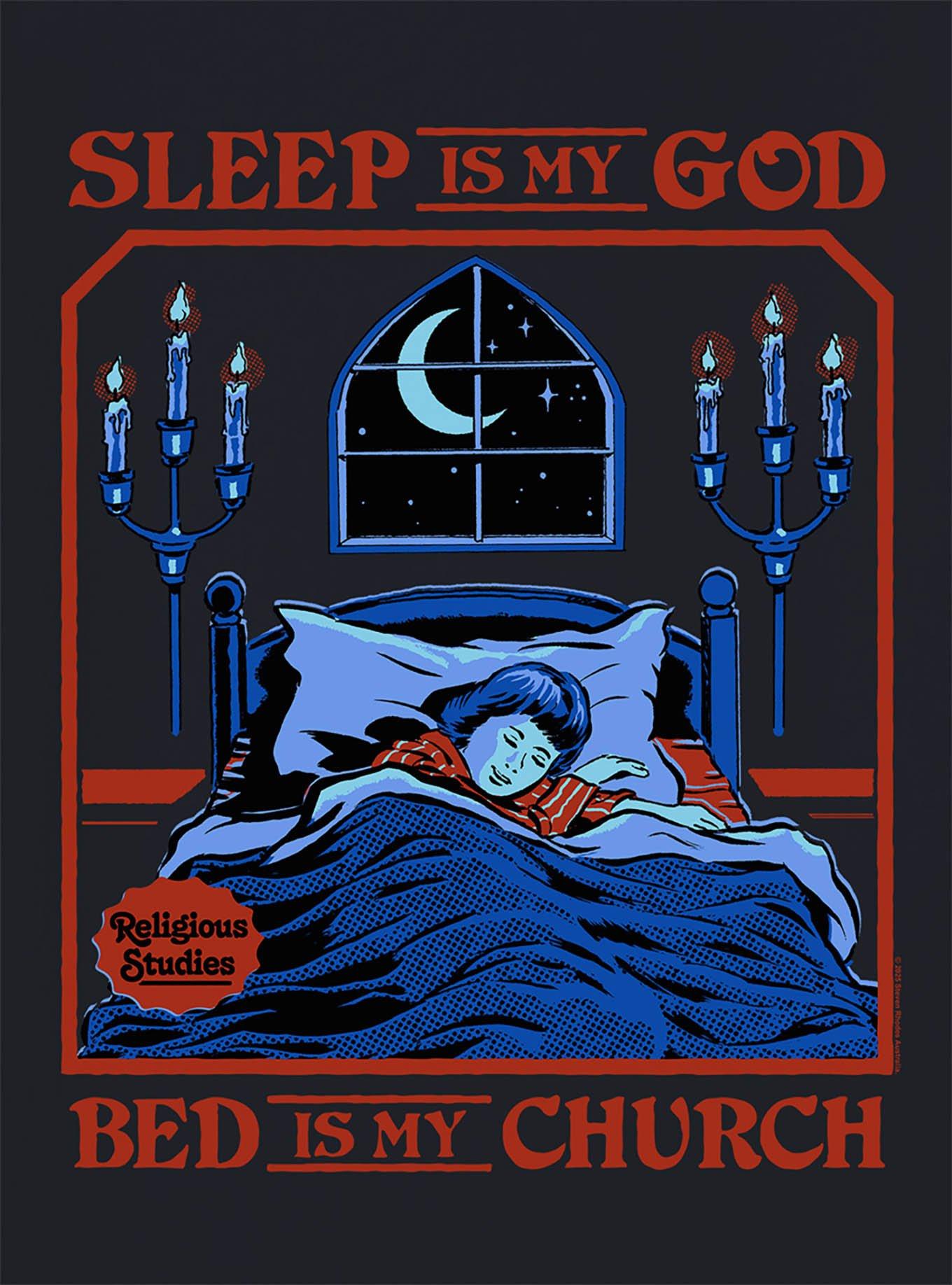 Steven Rhodes Sleep is My God T-Shirt, , hi-res