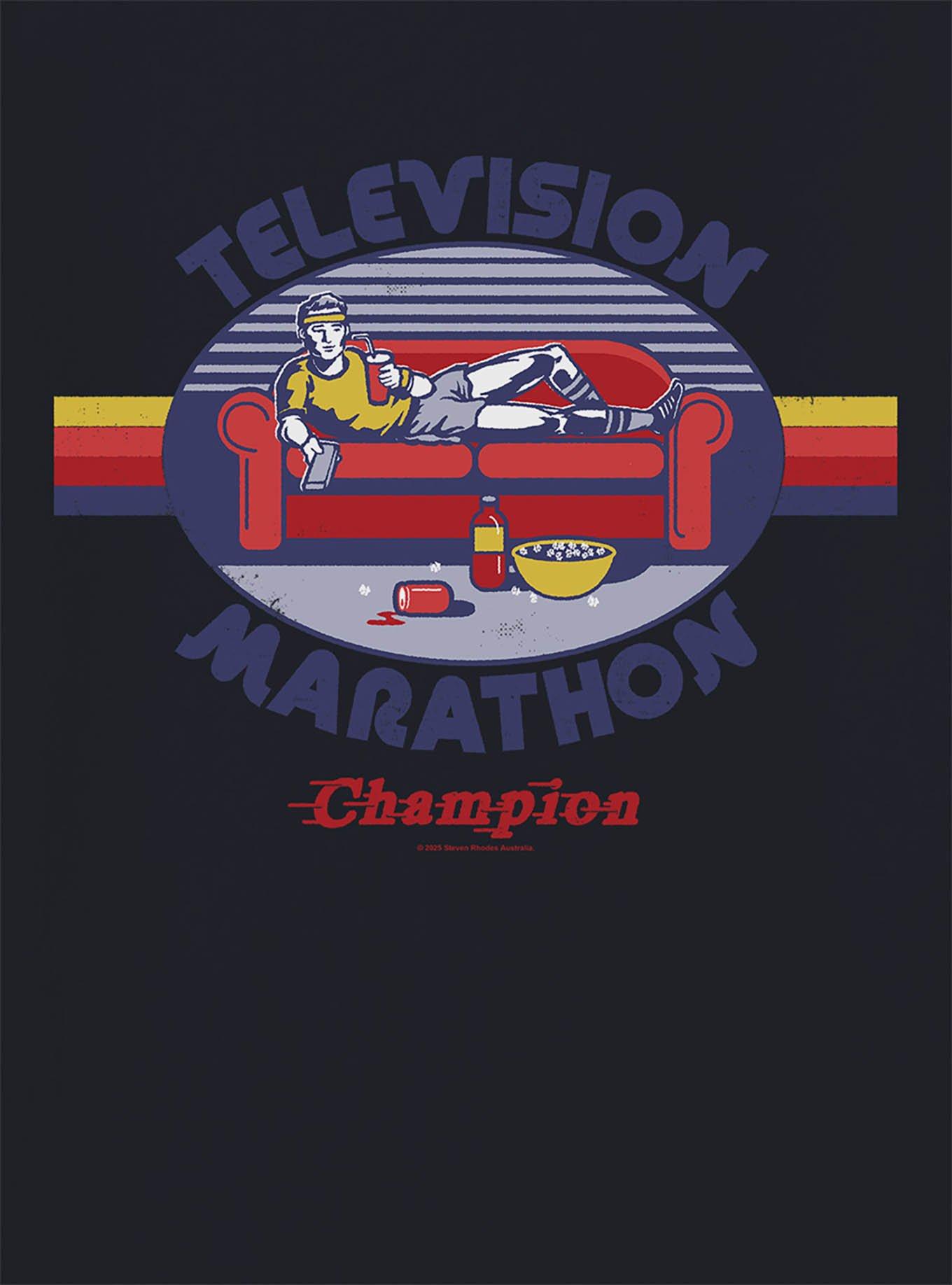 Steven Rhodes Television Marathon Champion T-Shirt, , hi-res