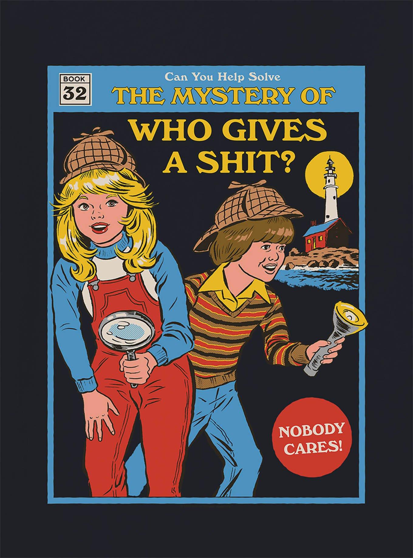 Steven Rhodes Who Gives a Shit T-Shirt, , hi-res