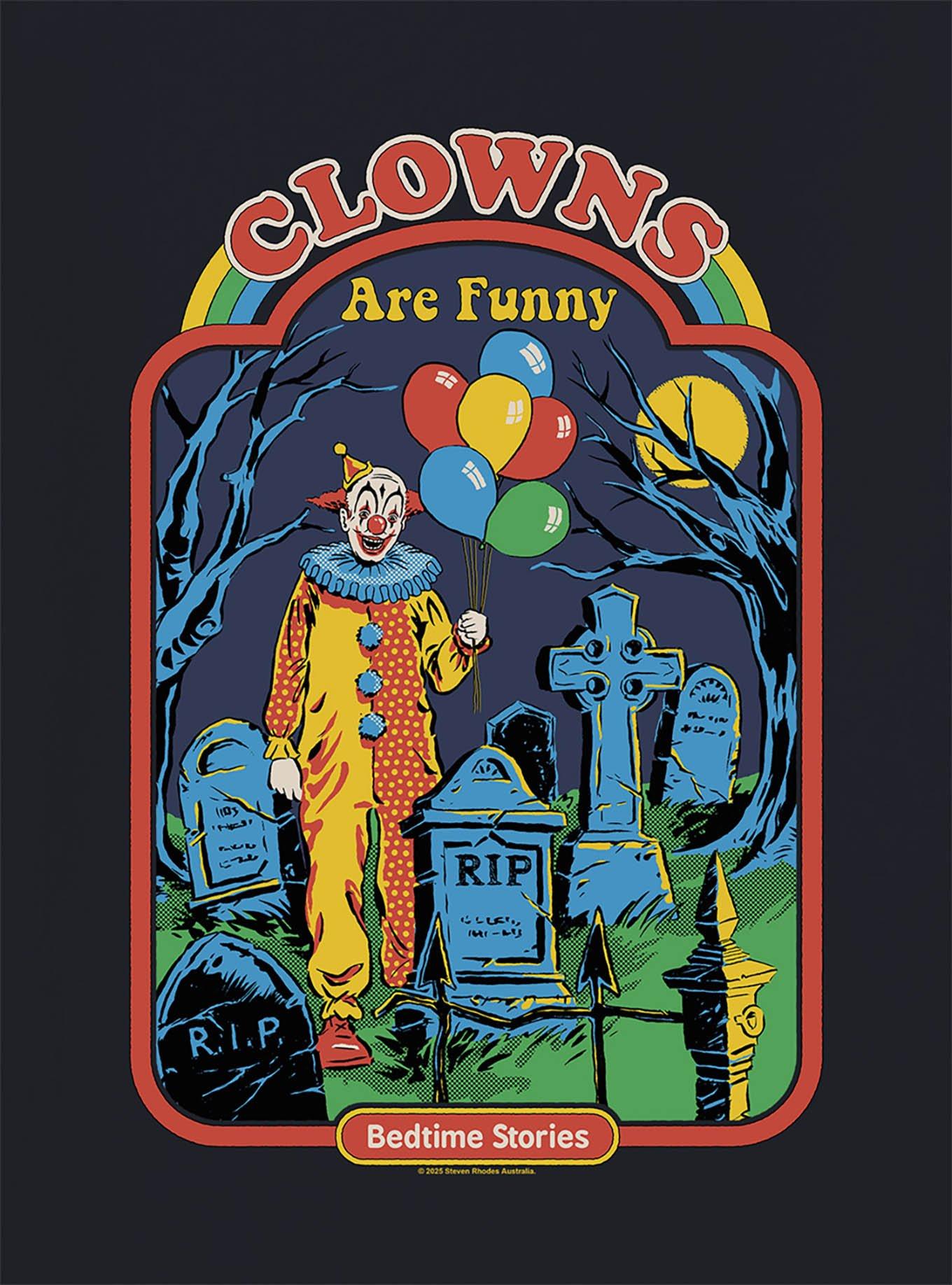 Steven Rhodes Clowns Are Funny T-Shirt, , hi-res