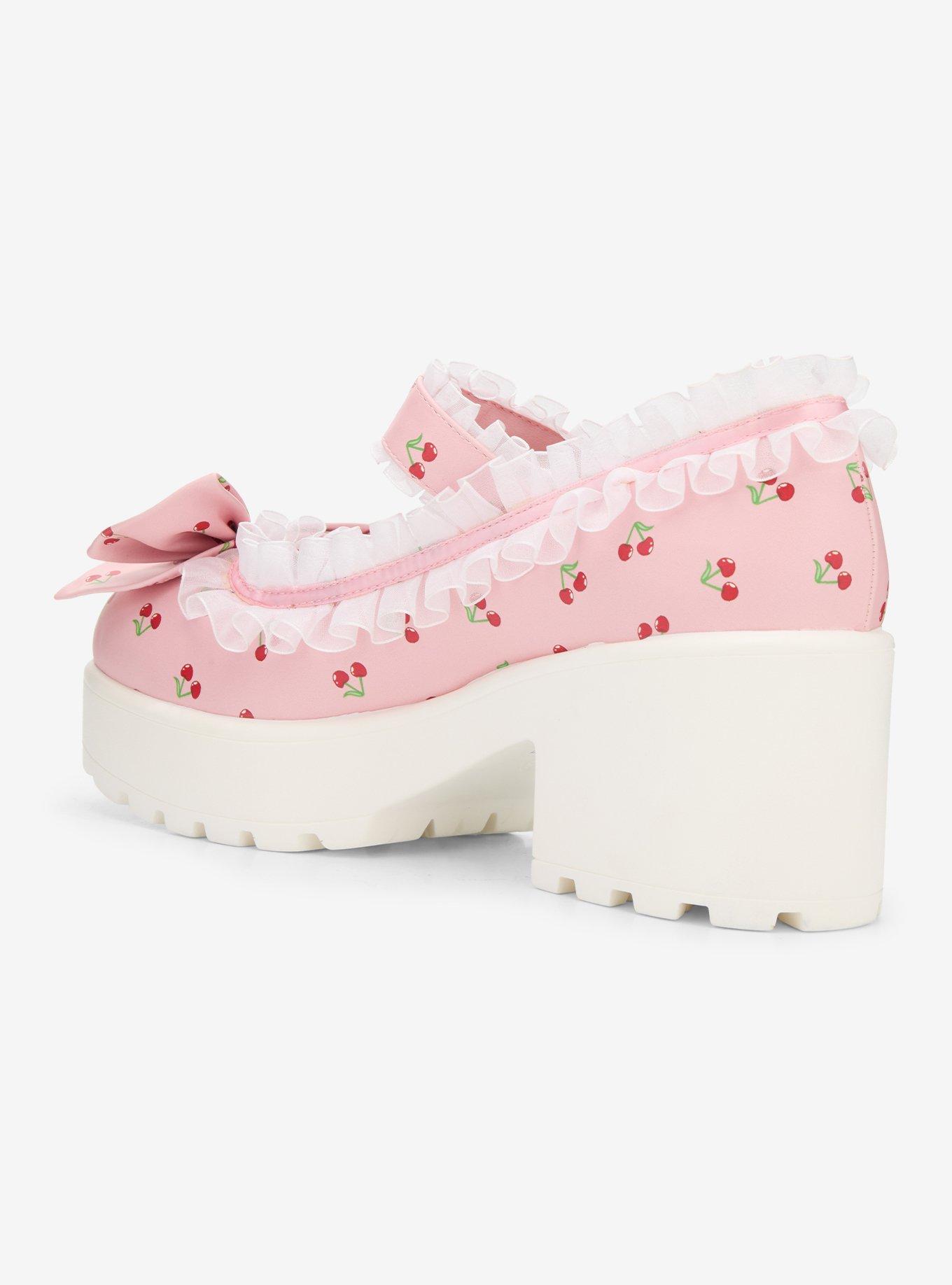 Koi Pink Tira Cherry Mary Janes, , hi-res