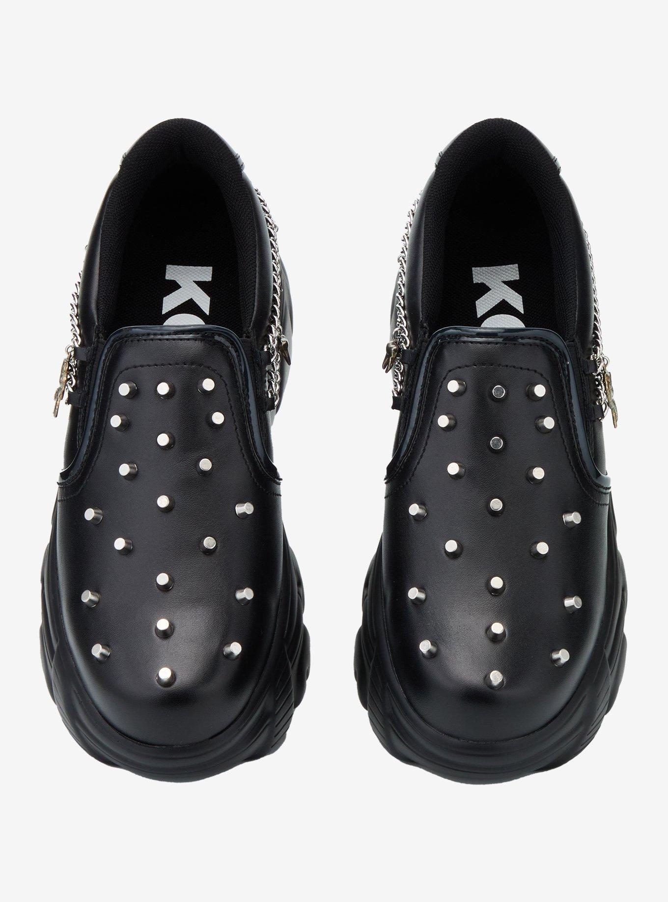 Koi Black Summoner Stud Slip-On Sneakers, BLACK, alternate