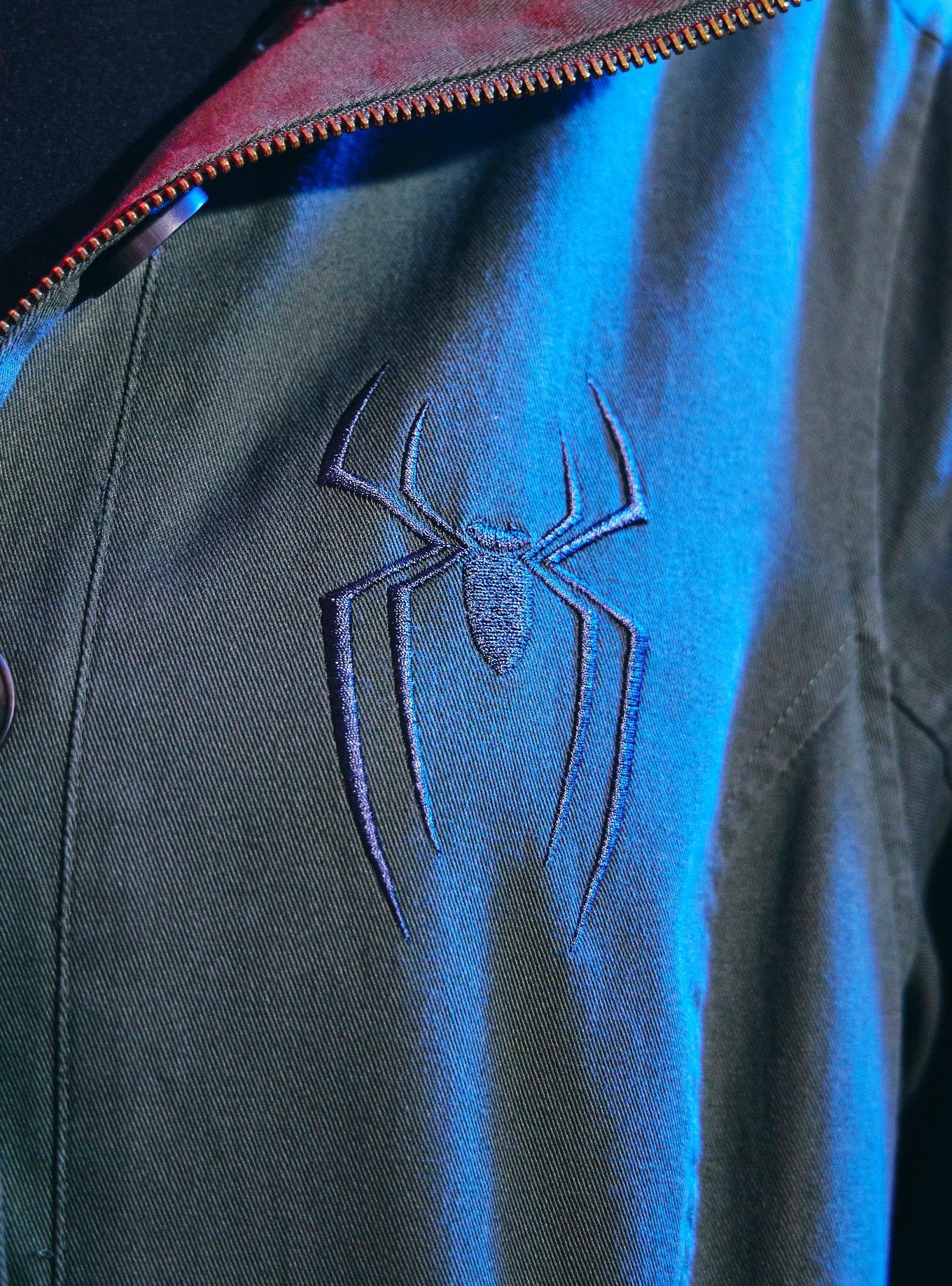 Her Universe Marvel Spider-Man: Brand New Day Zip-Off Utility Jacket, ARMY GREEN, alternate - view 5