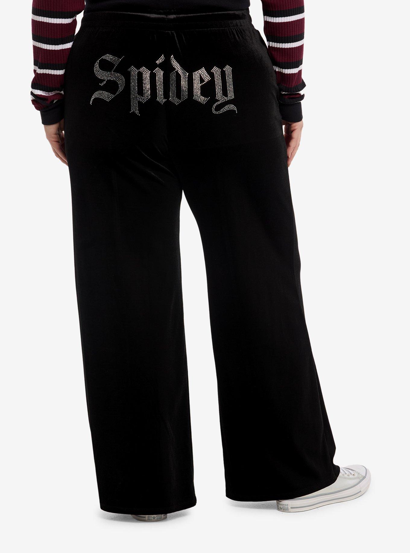 Her Universe Marvel Spider-Man: Brand New Day Spidey Velvet Lounge Pants Plus Size, , hi-res