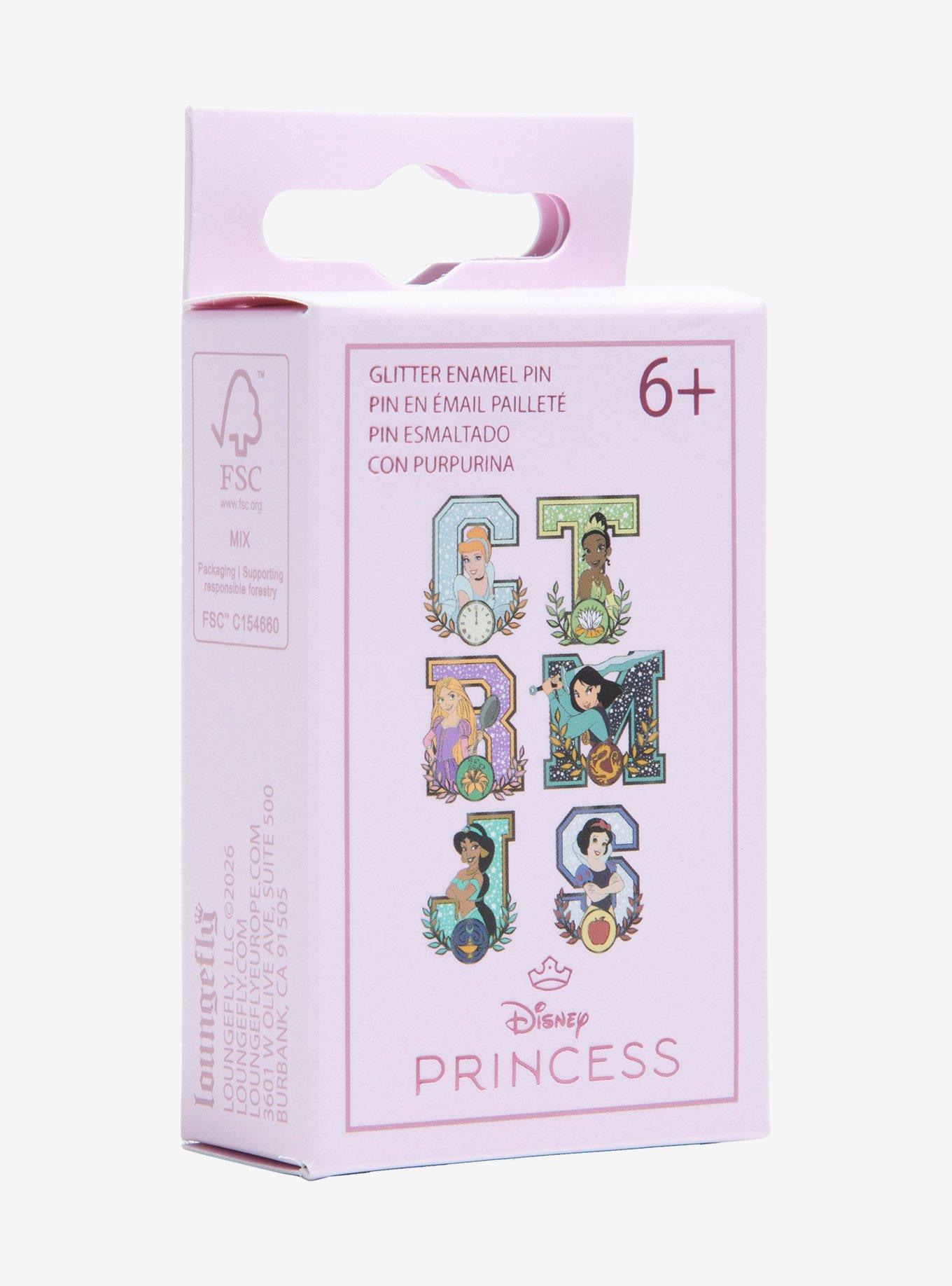 Loungefly Disney Princess Letter Blind Box Enamel Pin Hot Topic Exclusive, , hi-res