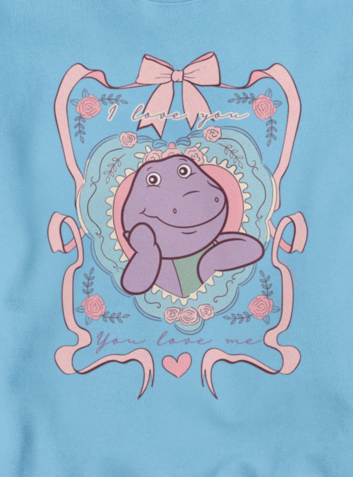 Barney I Love You Ribbons And Bows Sweatshirt, LIGHT BLUE, alternate