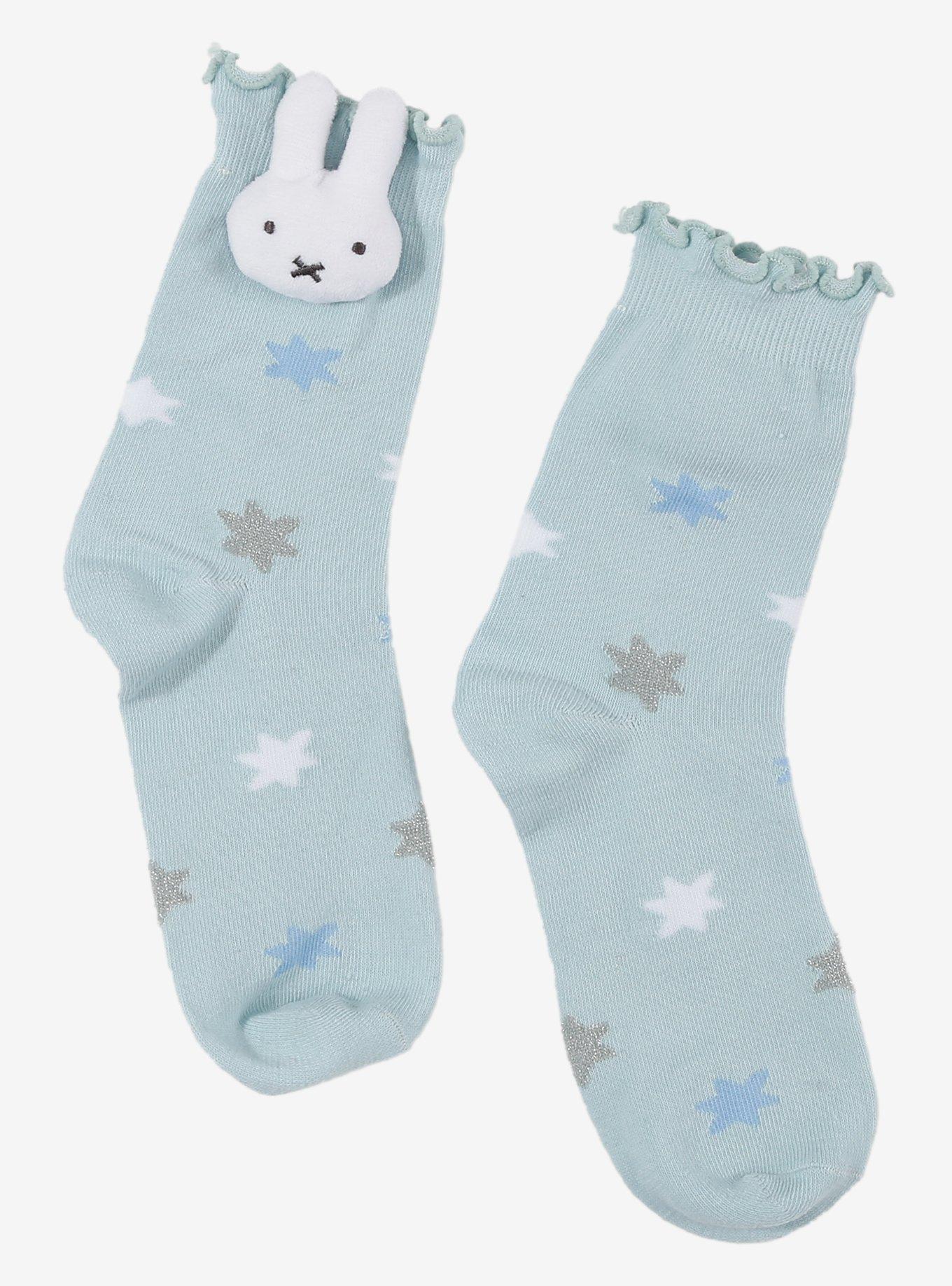 Miffy Plush Head Crew Socks, , hi-res
